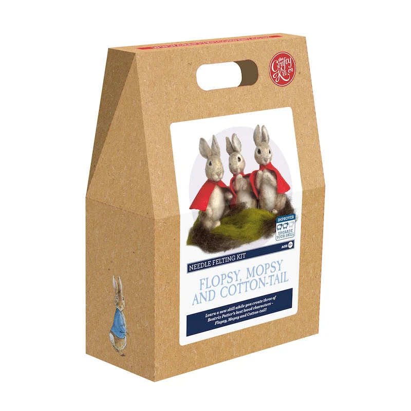 Flopsy, Mopsy and Cotton-tail, Needle Felting Kit - Image 5