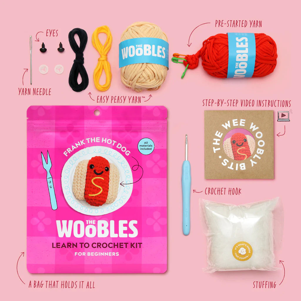 Frank the Hot Dog, Crochet Kit - Image 3