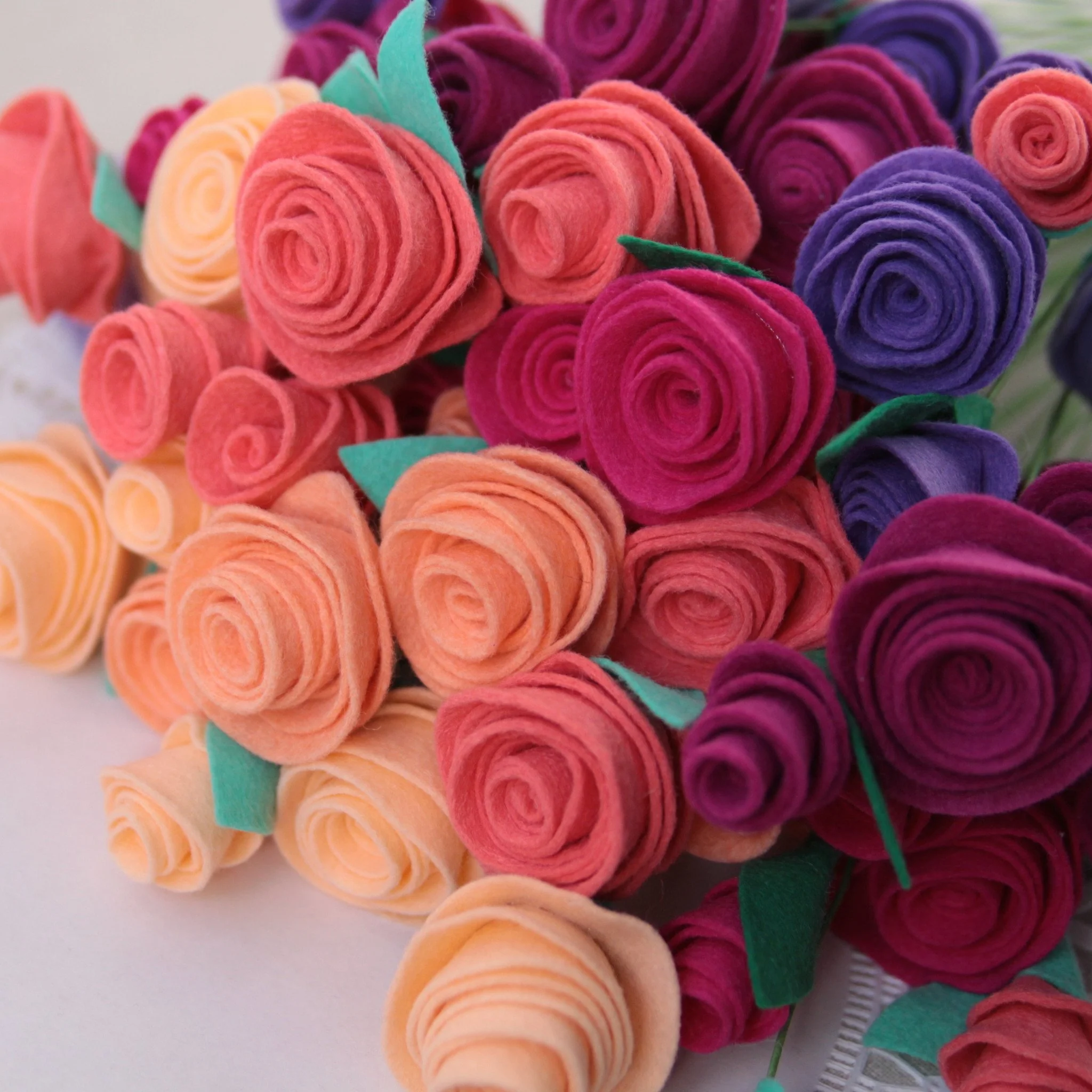 Fuchsia Wool Blend Felt - Image 3