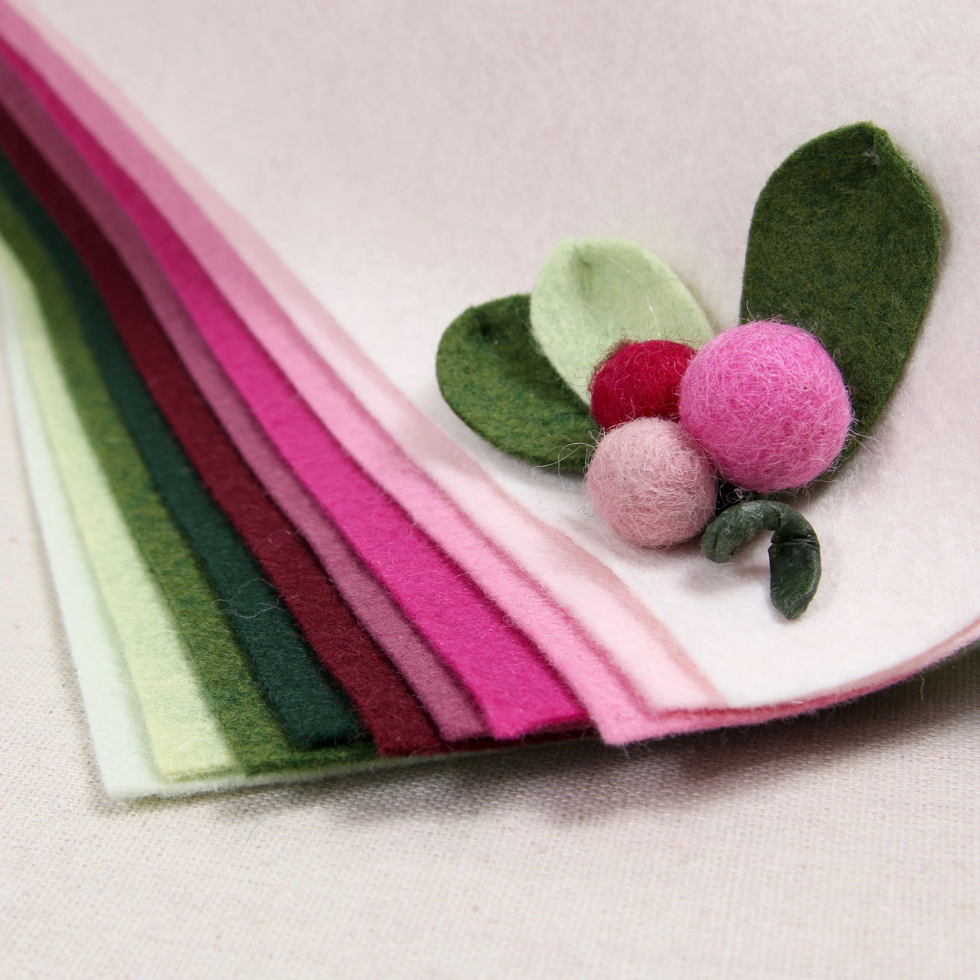 Fuchsia Wool Blend Felt - Image 4
