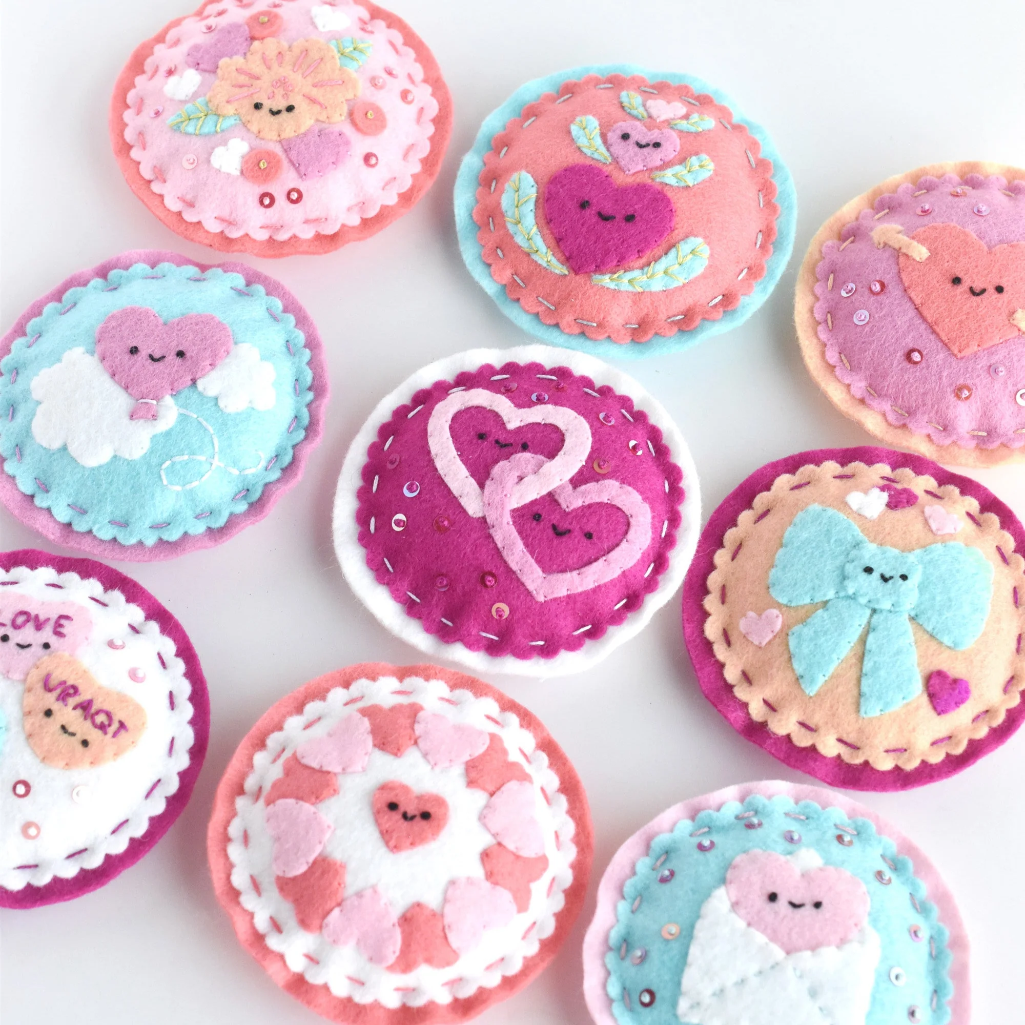 Hearts Day Felt Ornaments Pattern - Image 5