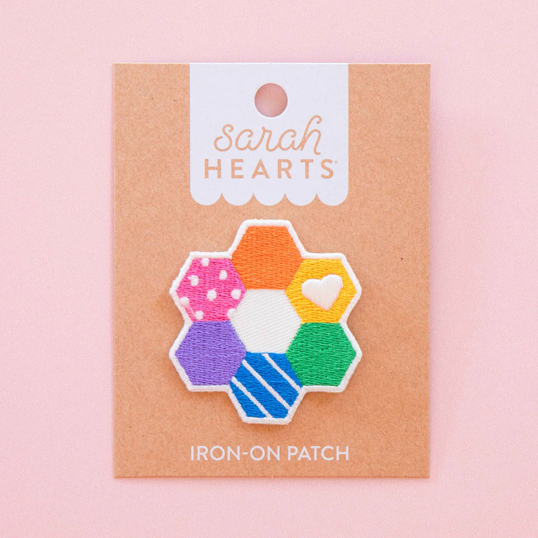 Hexie Quilt Iron-On Patch - Image 2