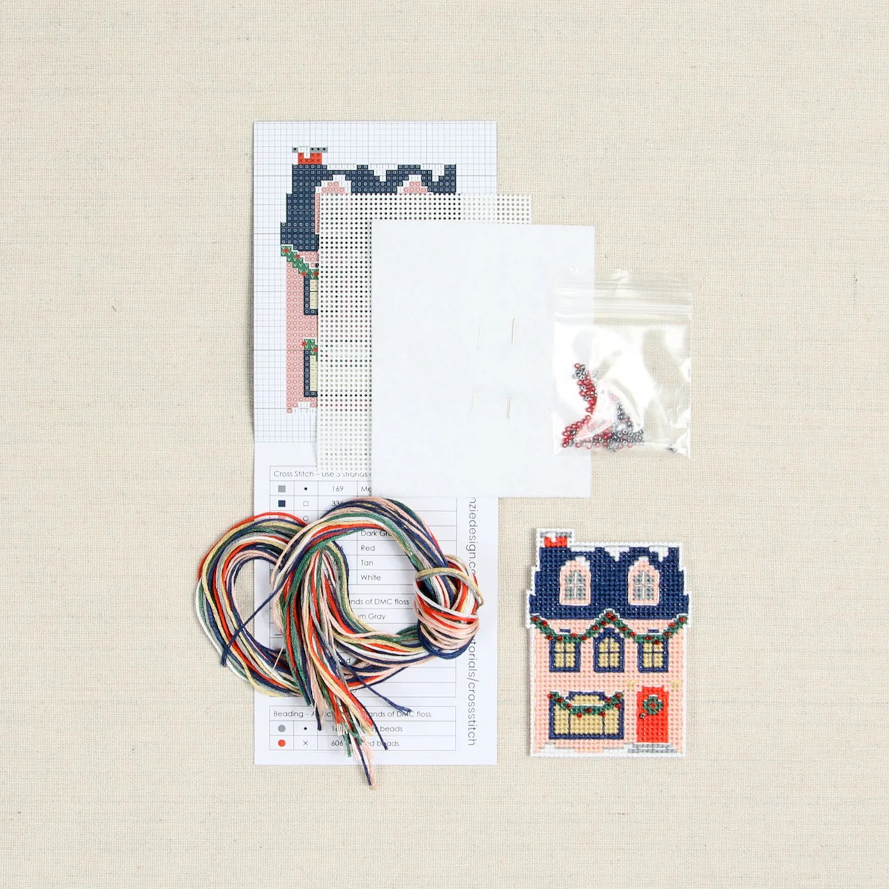 Holiday Homes Cottage Cross Stitch Kit - Image 3