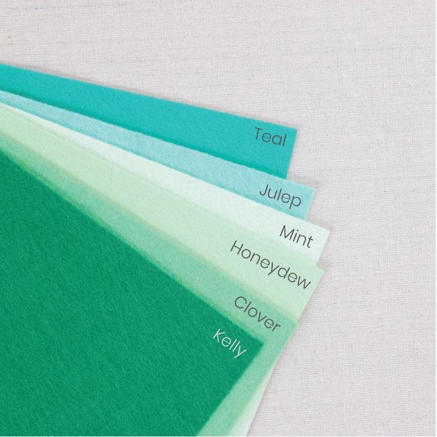 Honeydew Pure Wool Felt - Image 2