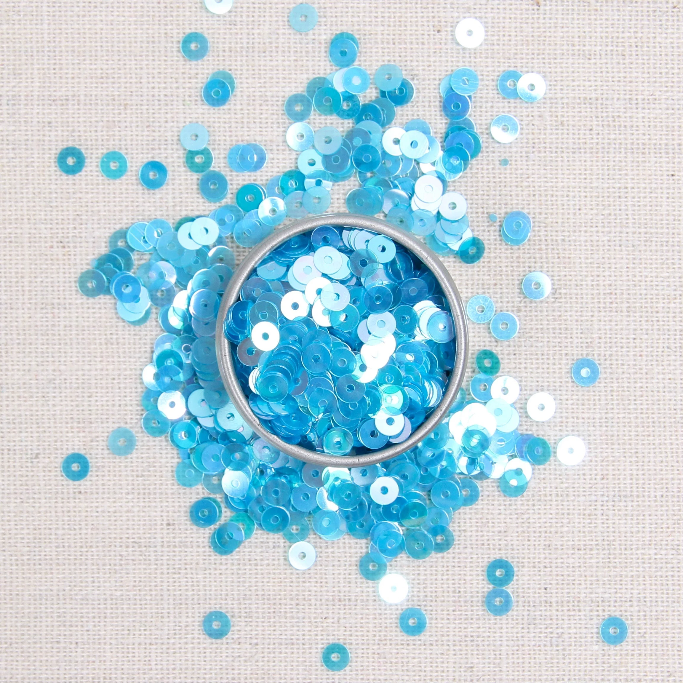 Iridescent Sequins or Beads: Aquamarine - Image 4
