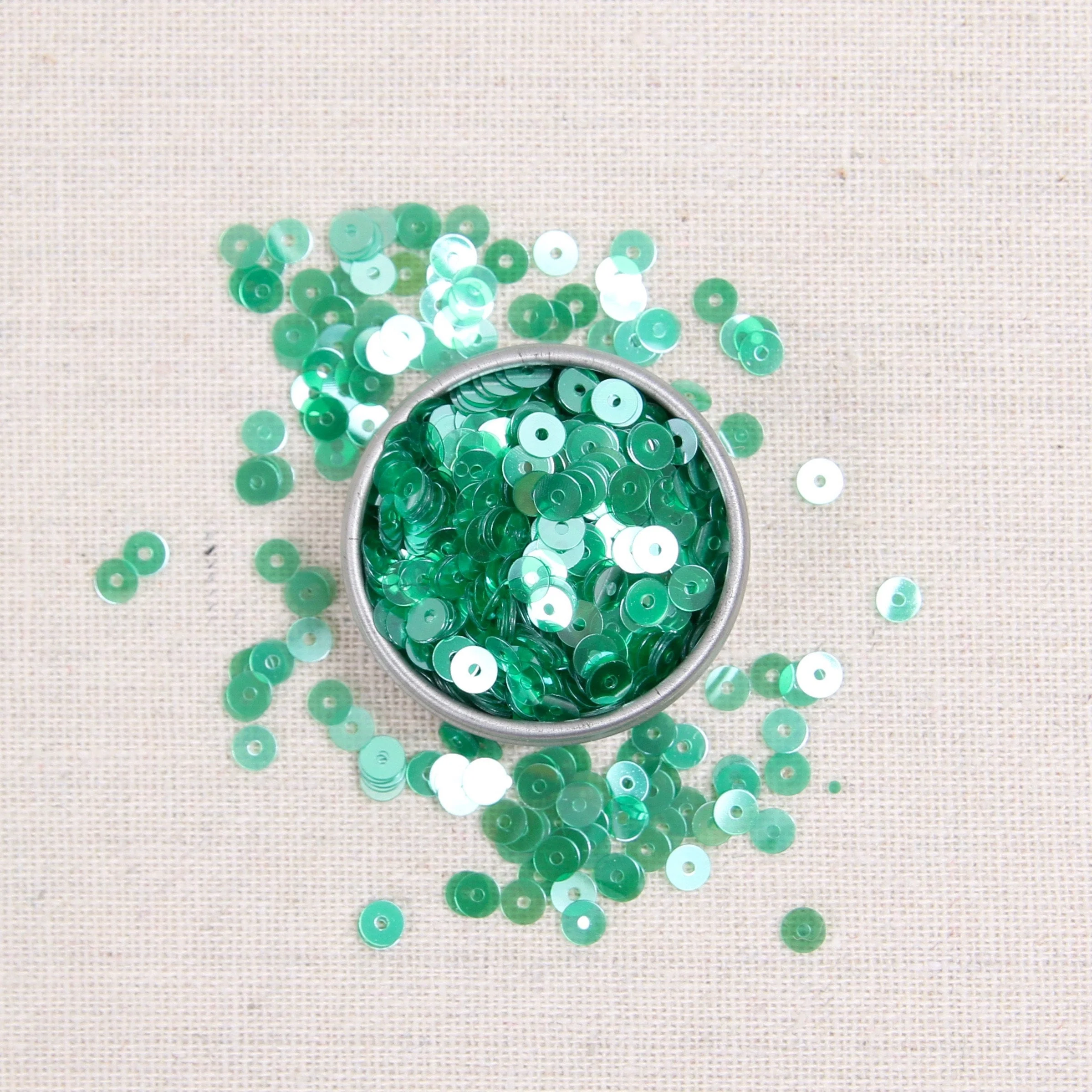 Iridescent Sequins or Beads: Jade Green - Image 4