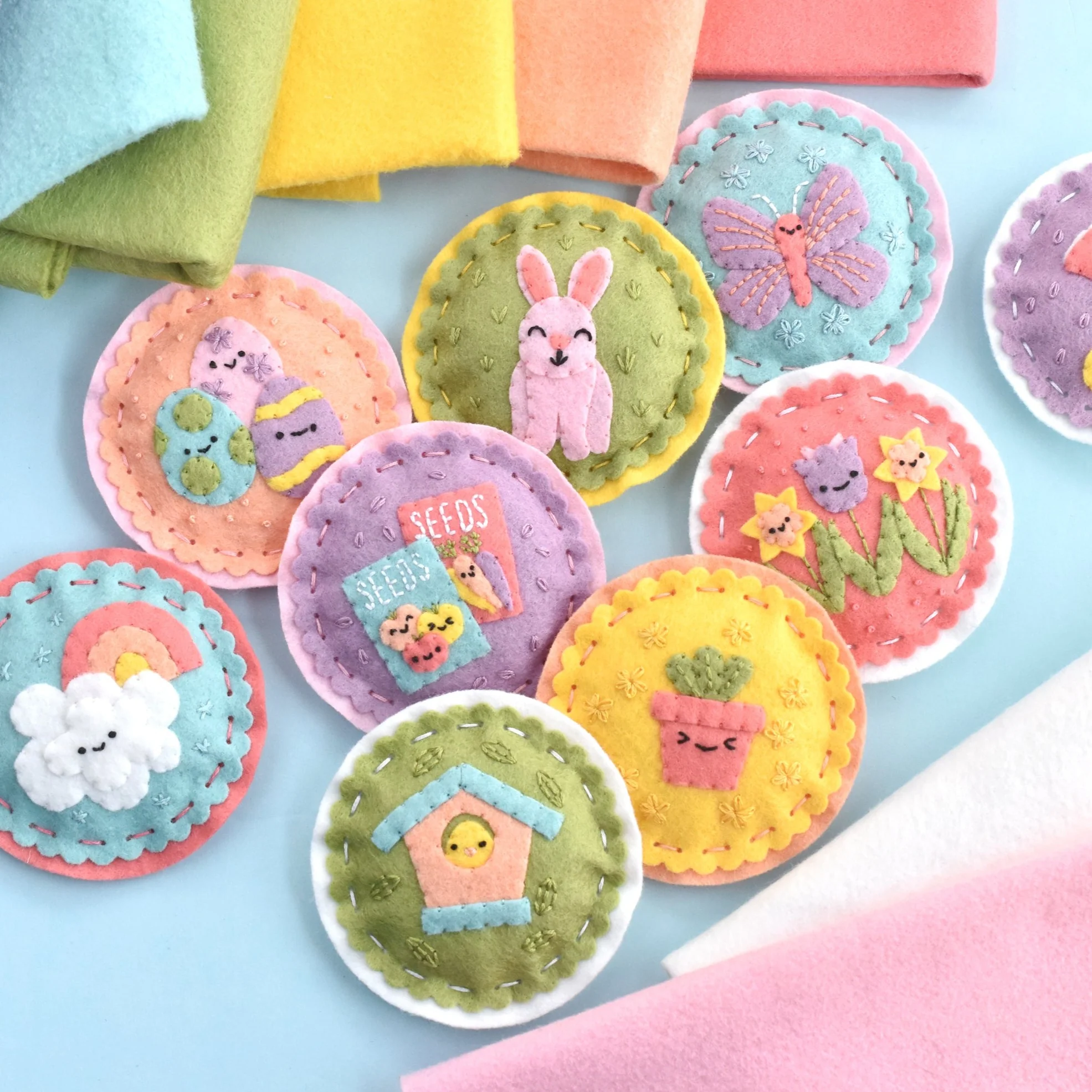 It Felt Like Spring Felt Ornaments Pattern - Image 2