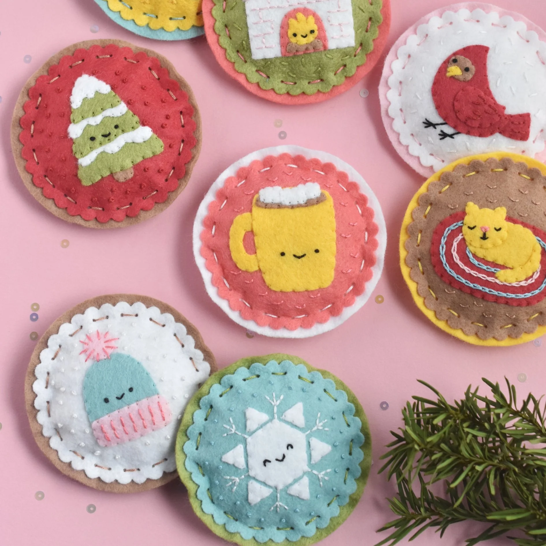 It Felt Like Winter Felt Ornaments - Image 3
