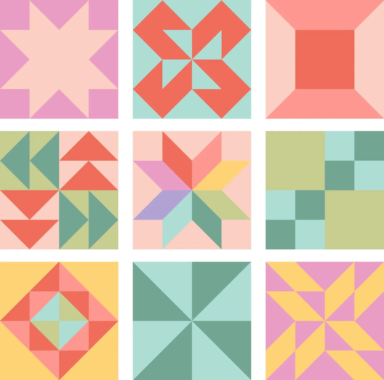 Jeanette's Cozy Quilt Blocks, Deep Etch Die - Image 2