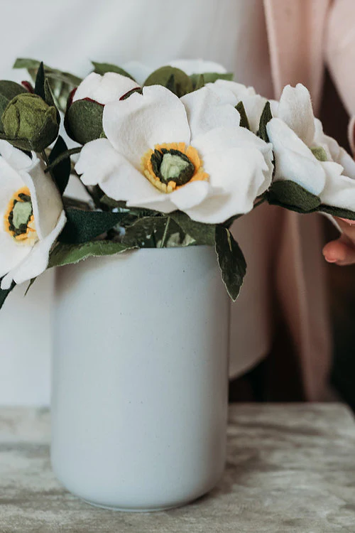 White Peony + Buds, Advanced PDF Pattern - Image 3