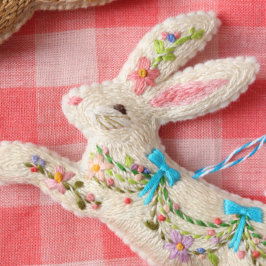Leaping Hares Felt Ornament by Sewyeah - Image 3