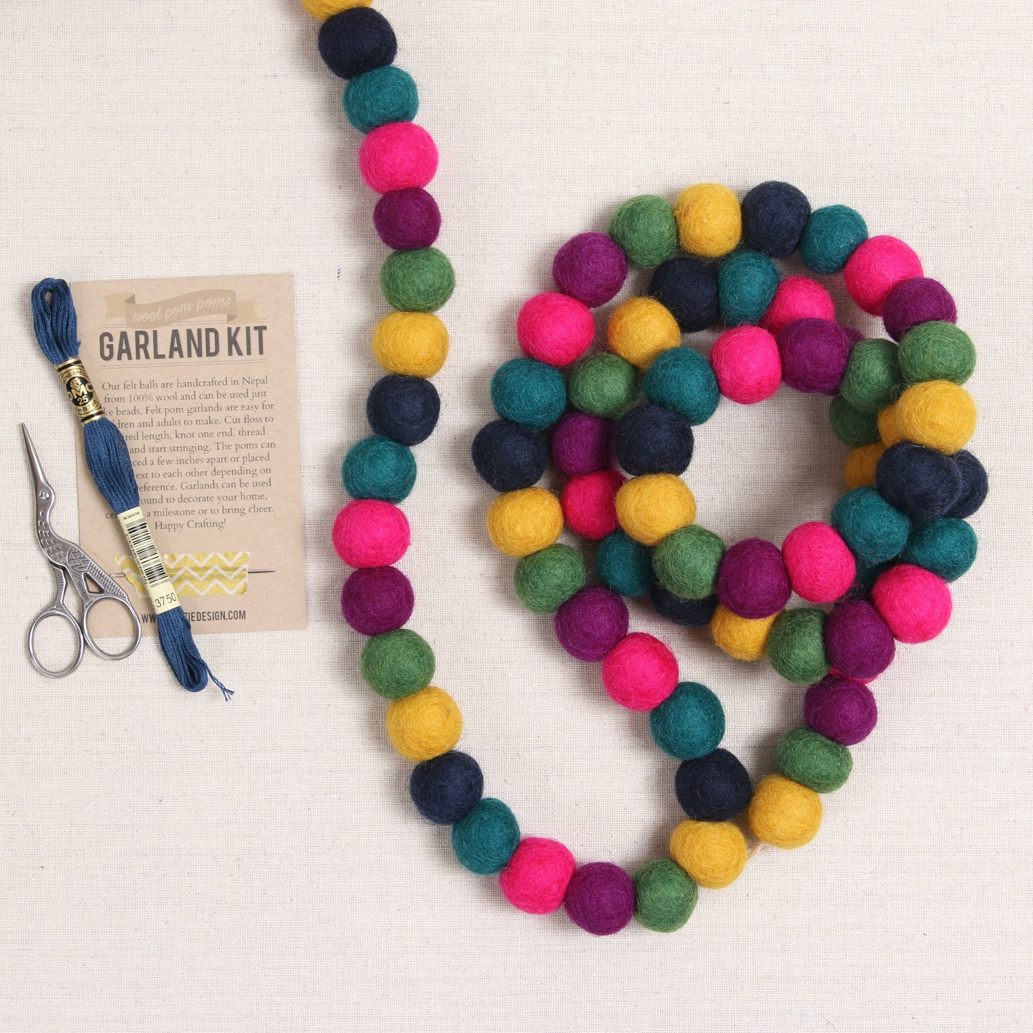 Magenta Felt Balls - Image 3