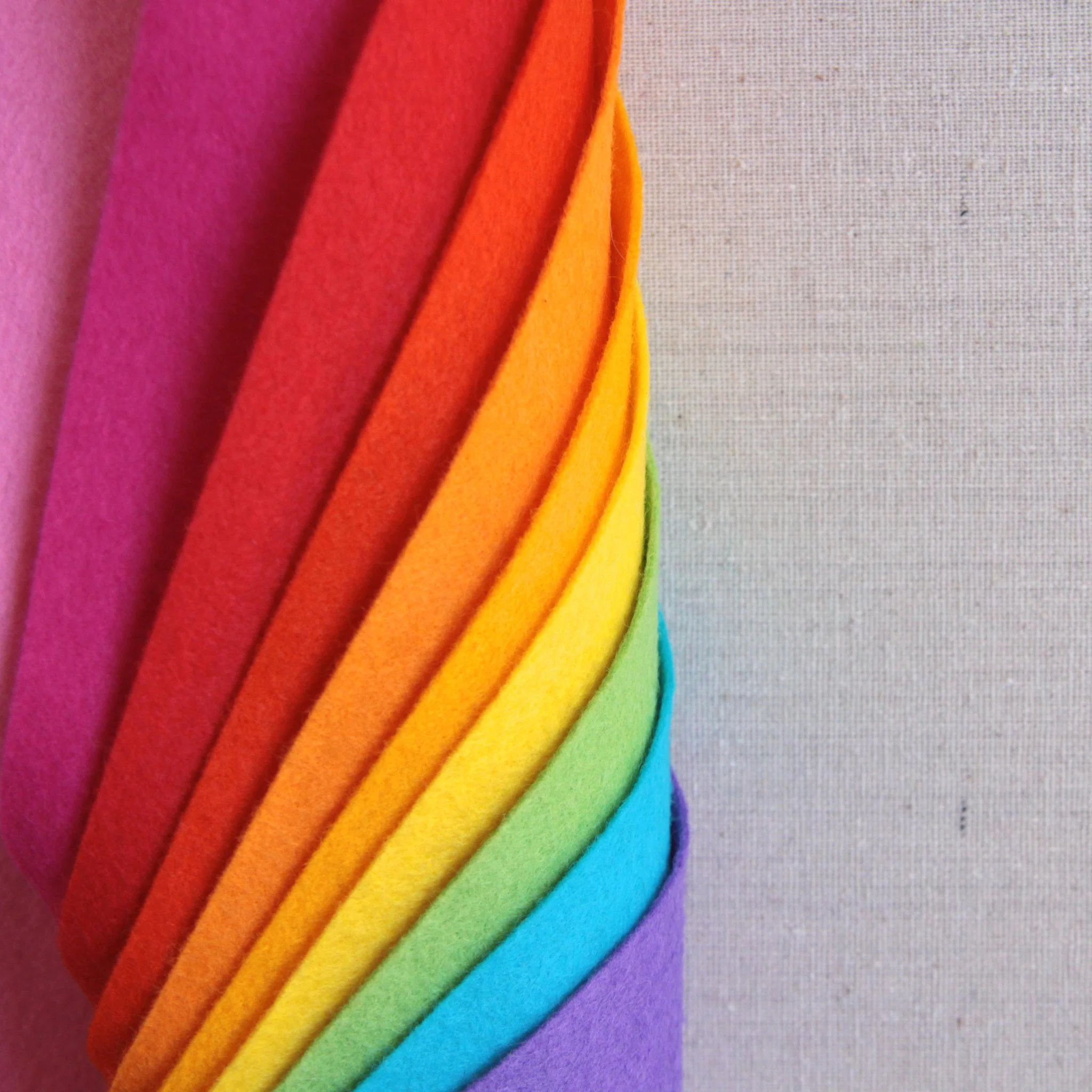 Magenta Wool Blend Felt - Image 3