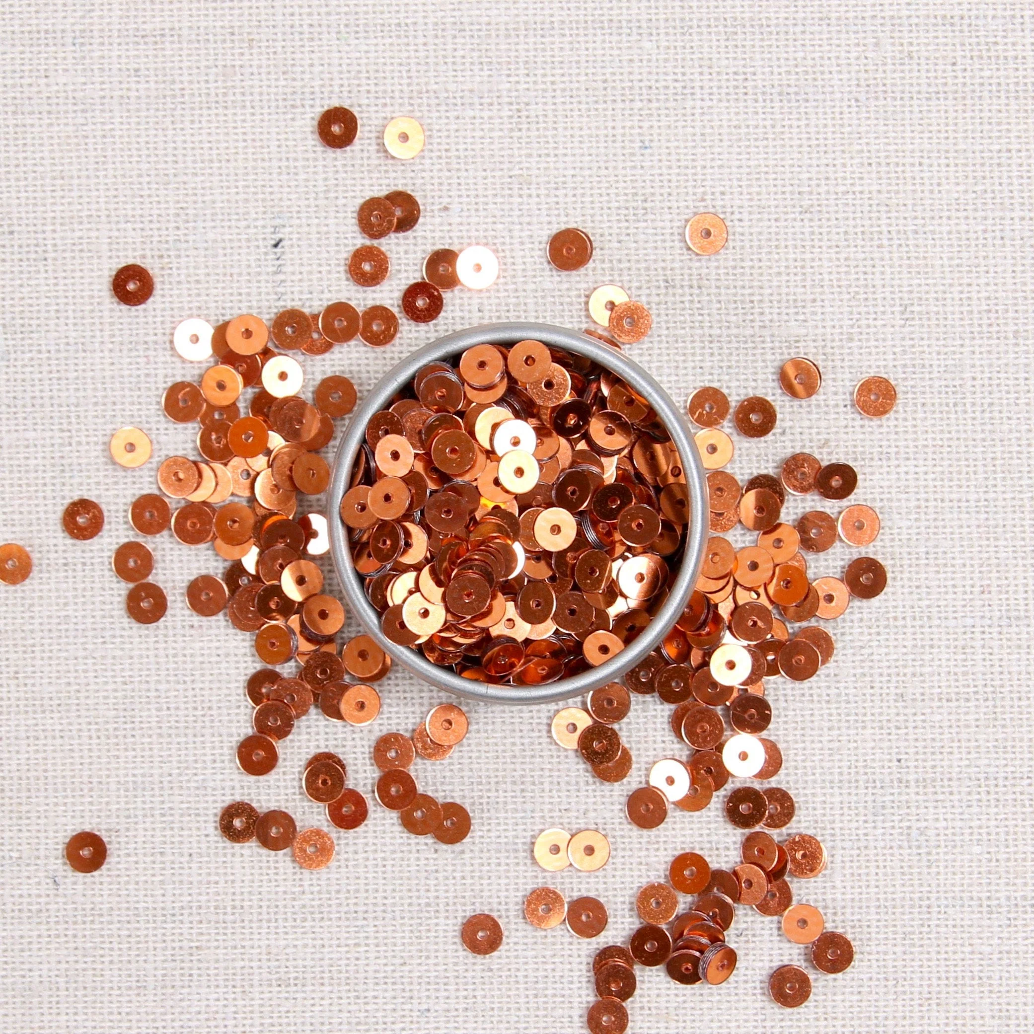 Metallic Sequins or Beads: Copper and Rose Gold - Image 4
