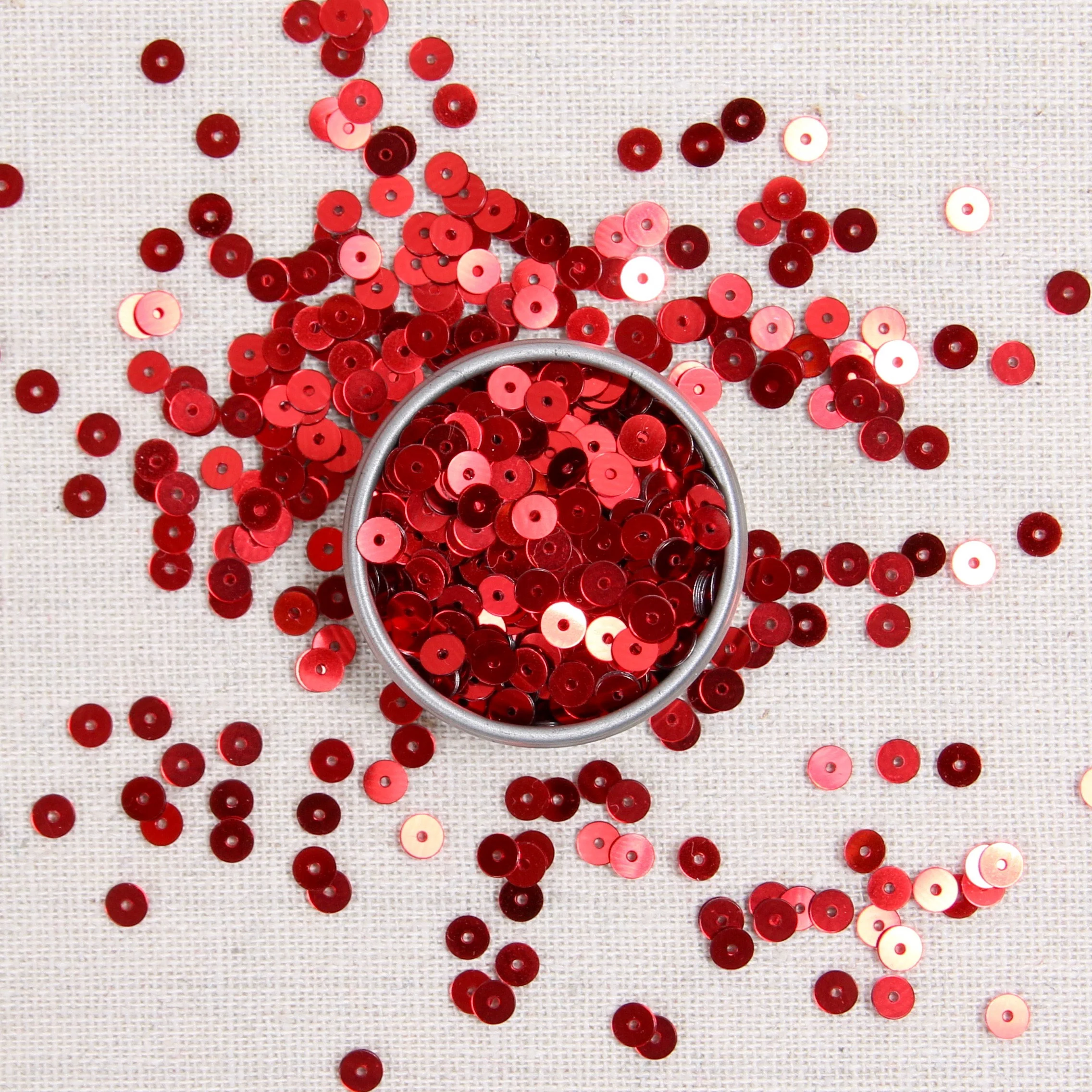 Metallic Sequins or Beads: Red - Image 4