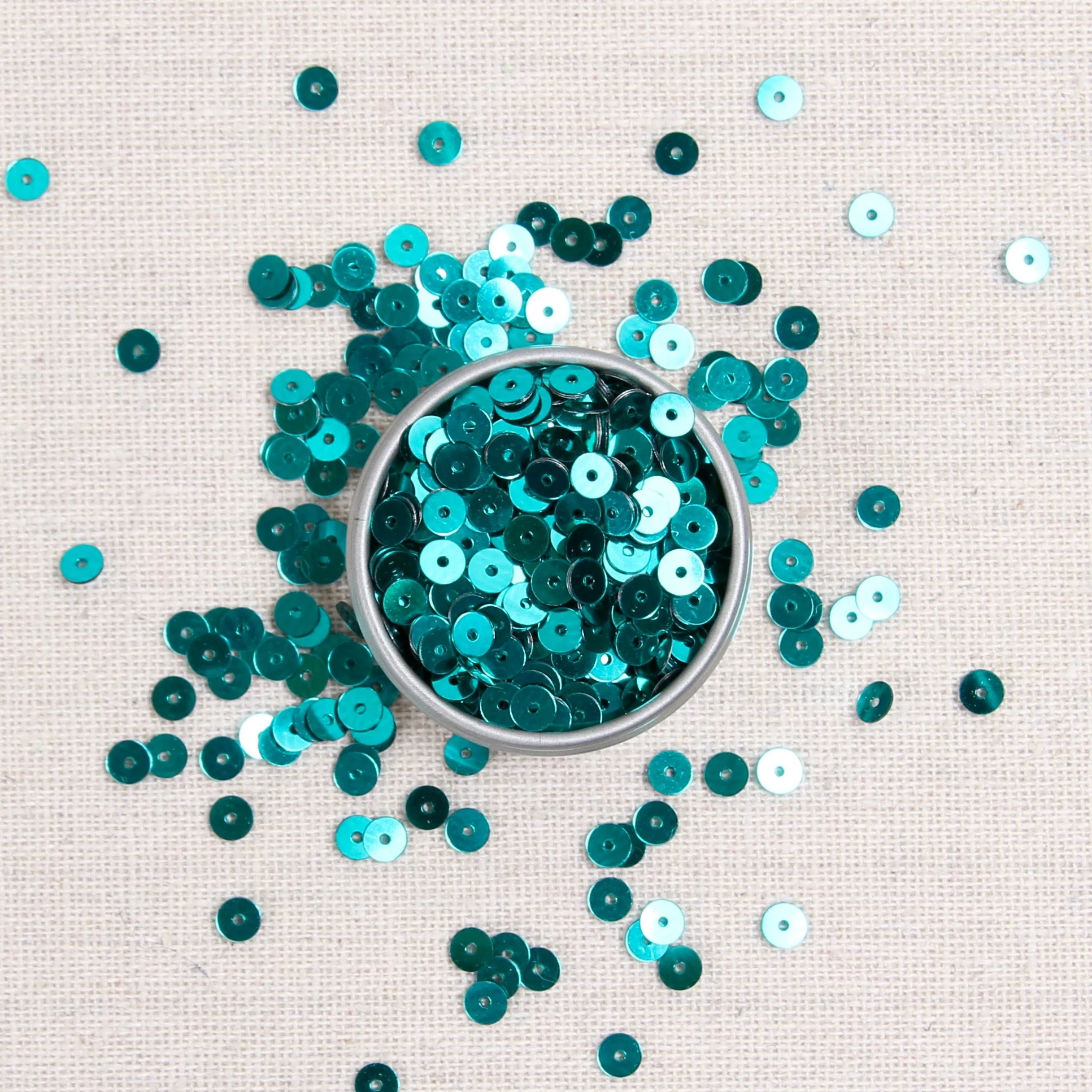 Metallic Sequins or Beads: Teal - Image 4