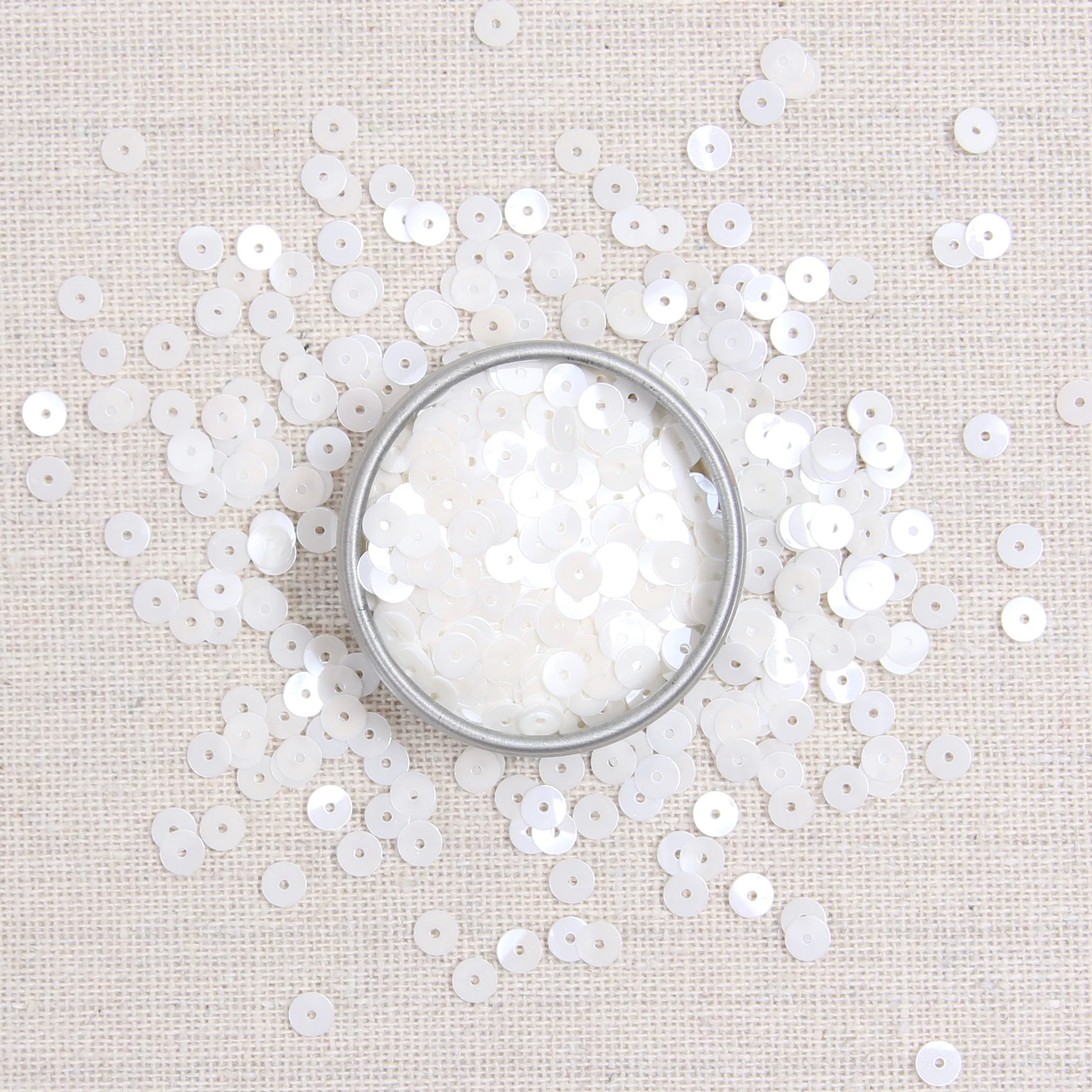 Metallic Sequins or Beads: White - Image 4