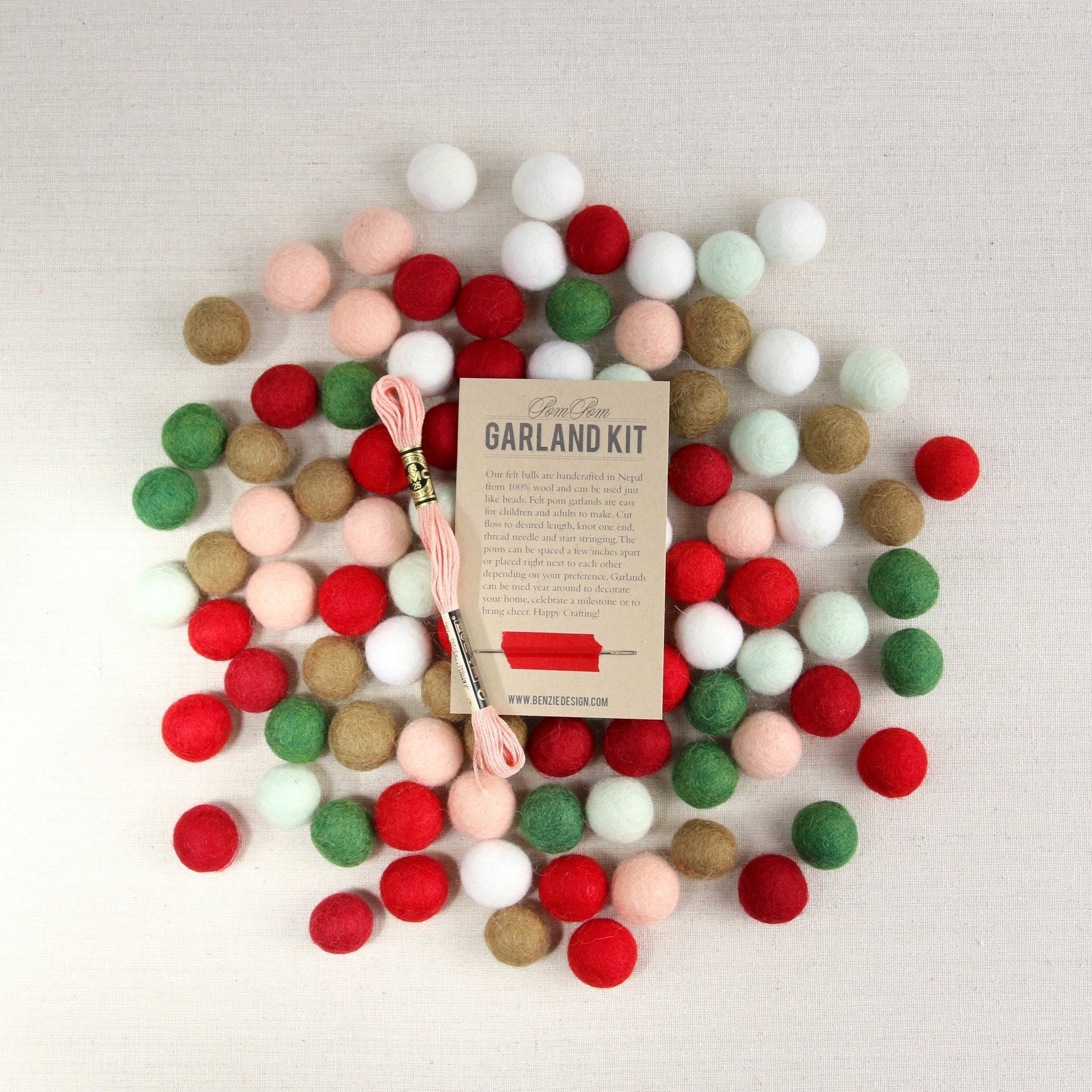 Mint Felt Balls - Image 3