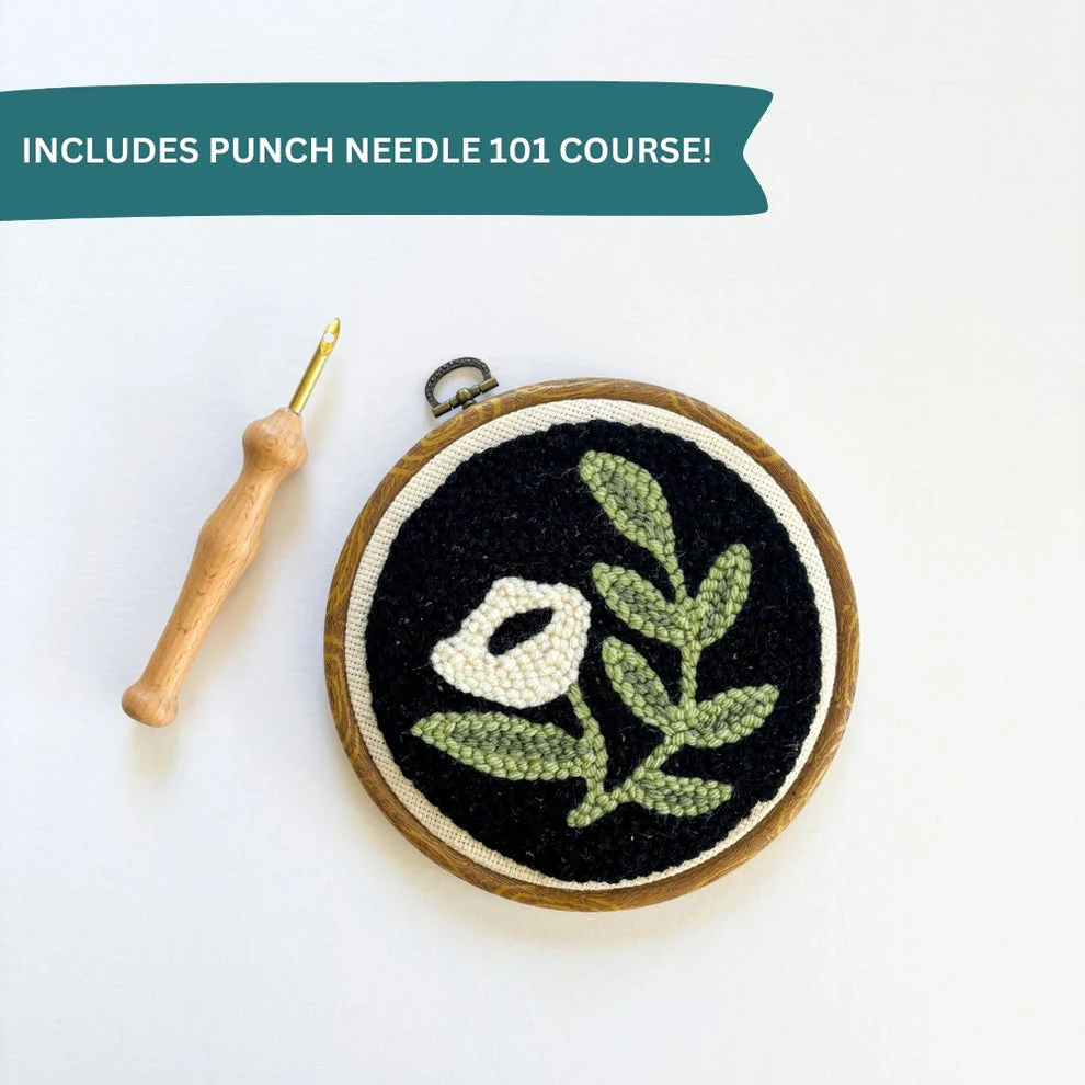 Modern Floral, Punch Needle Kit - Image 3