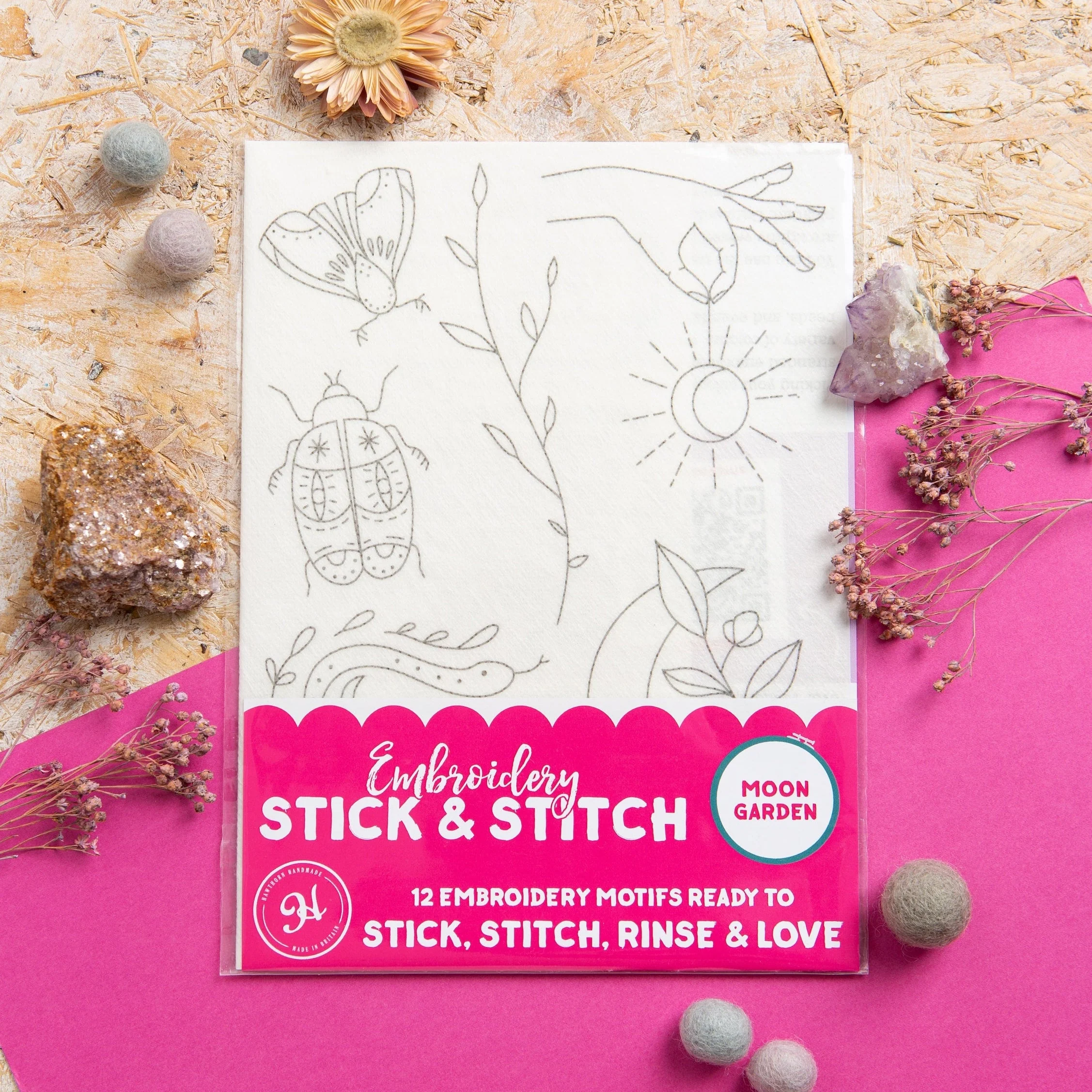 Moon Garden, Stick + Stitch Embroidery - Image 4