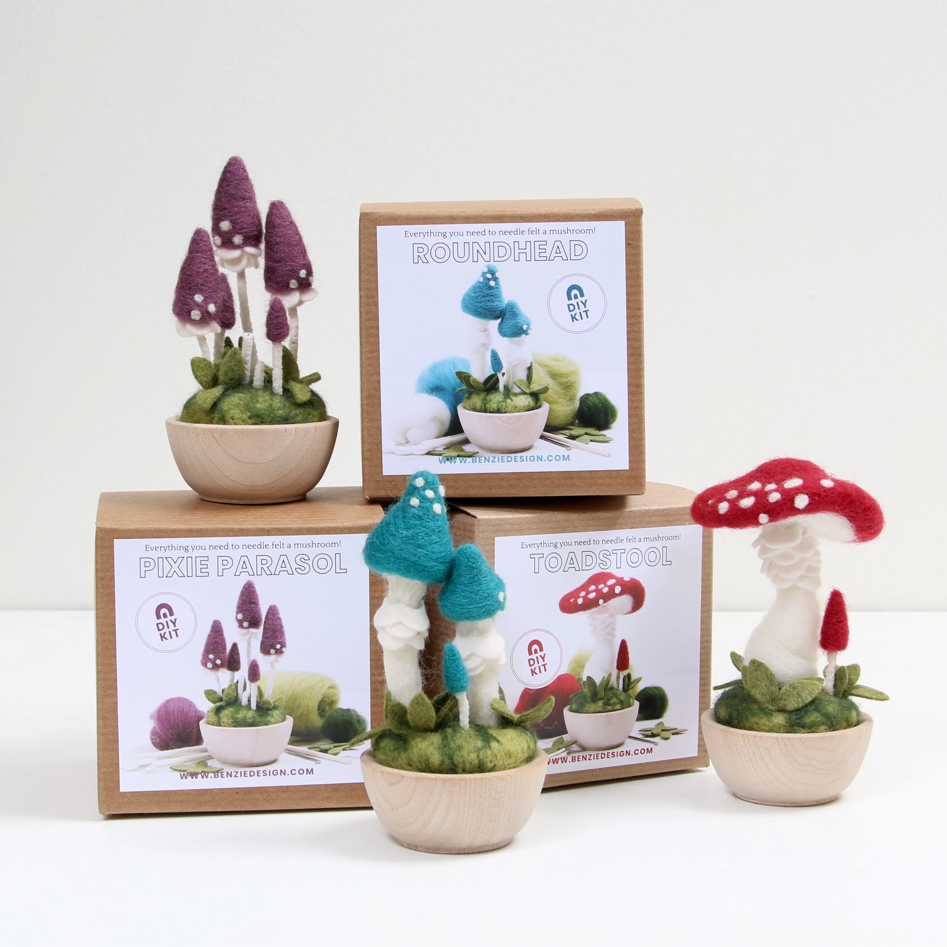 Mushroom Needle Felting Kits -Wholesale - Image 2