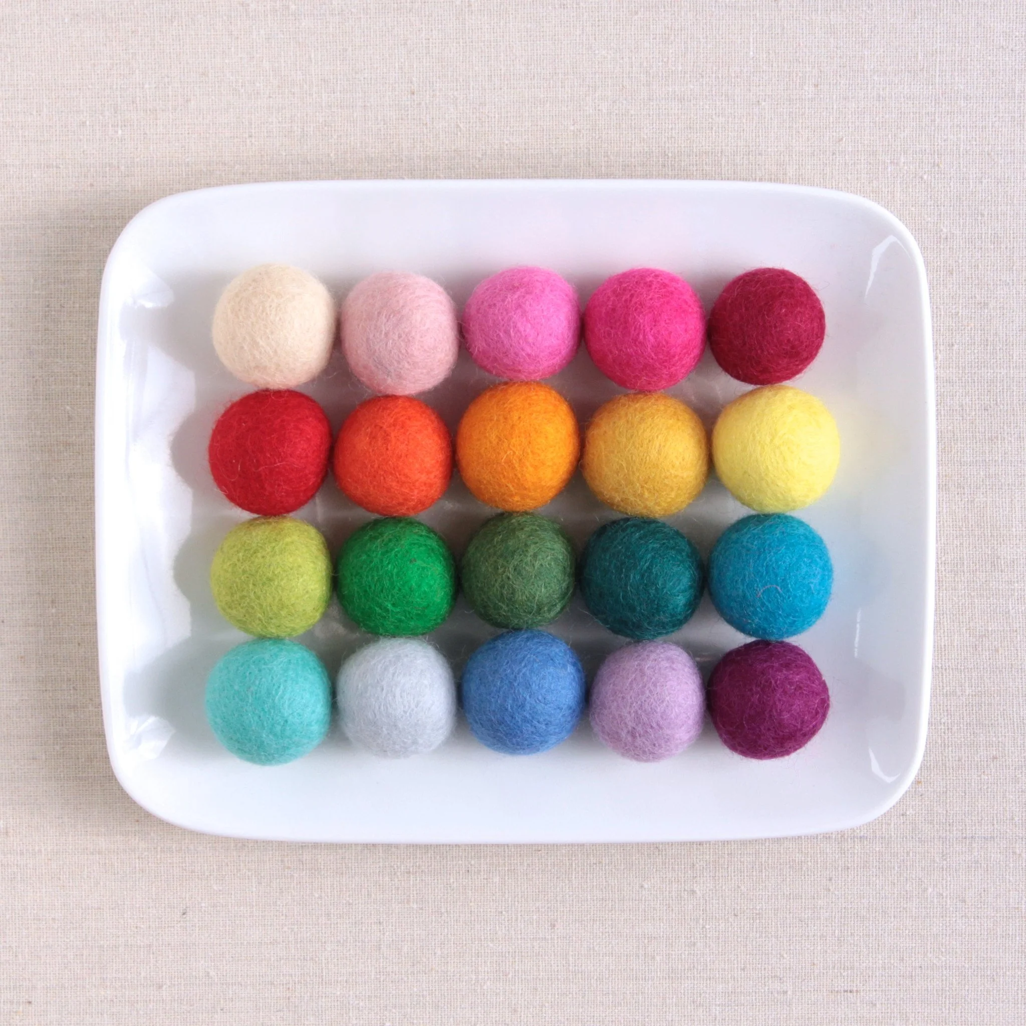 Mustard Felt Balls - Image 3