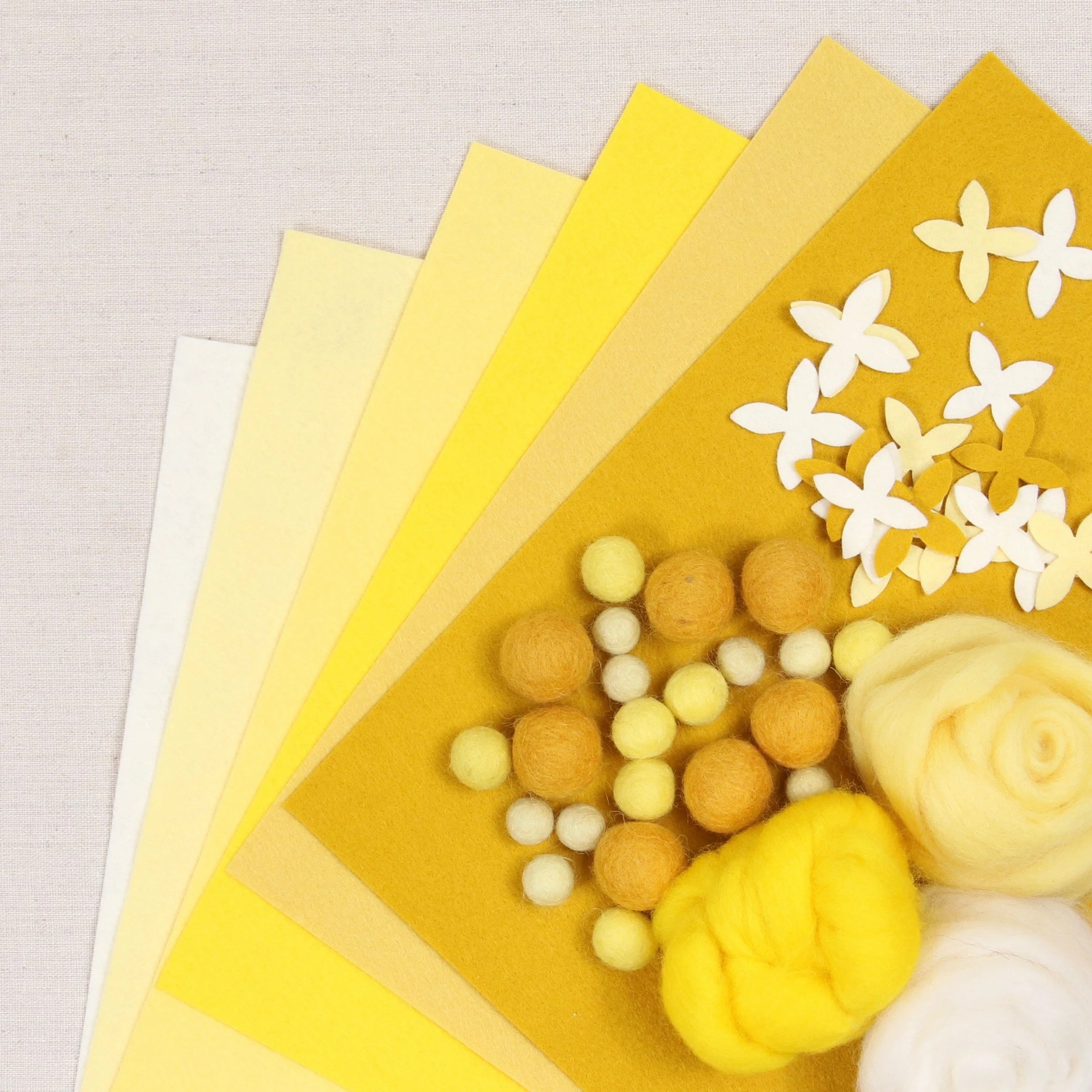 Mustard Wool Blend Felt - Image 4