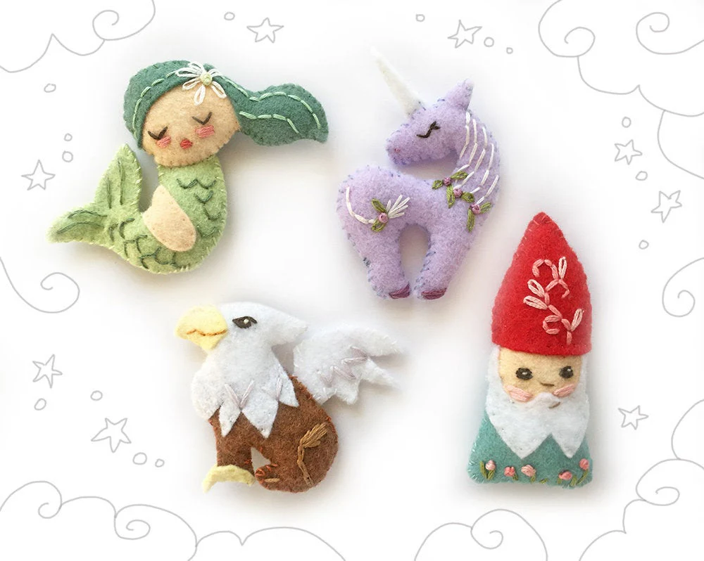 Mythical Creatures Felt Pattern - Image 4