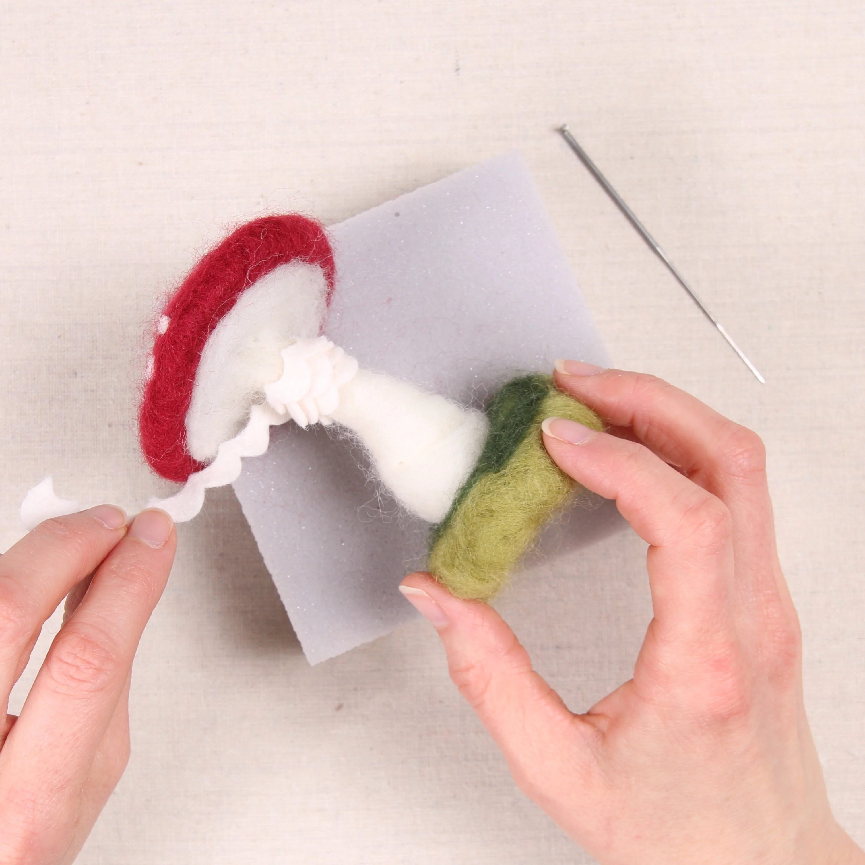 Needle Felting Kit, Crimson Toadstool - Image 4