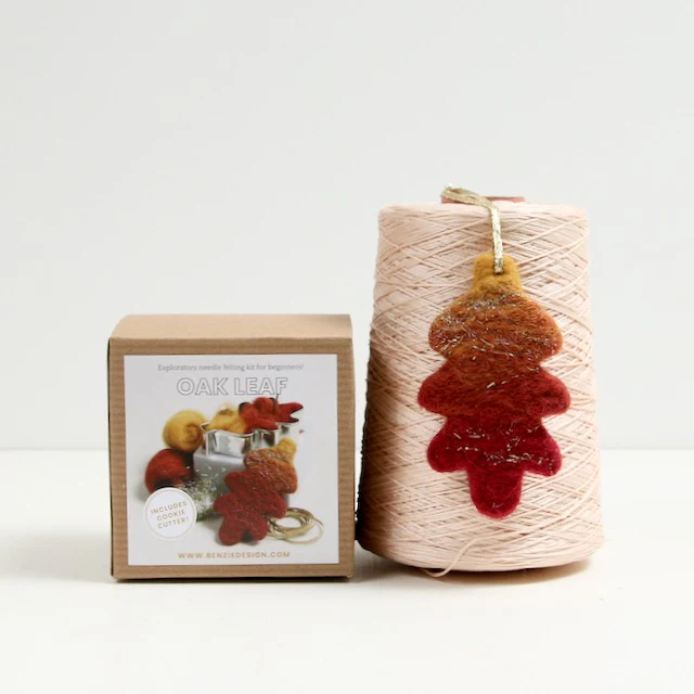 Oak Leaf, Beginner Needle Felting Kit - Image 5