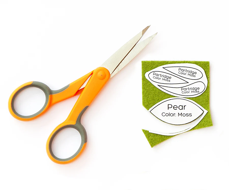 Partridge and Pear Felt Ornament Kit - Image 5
