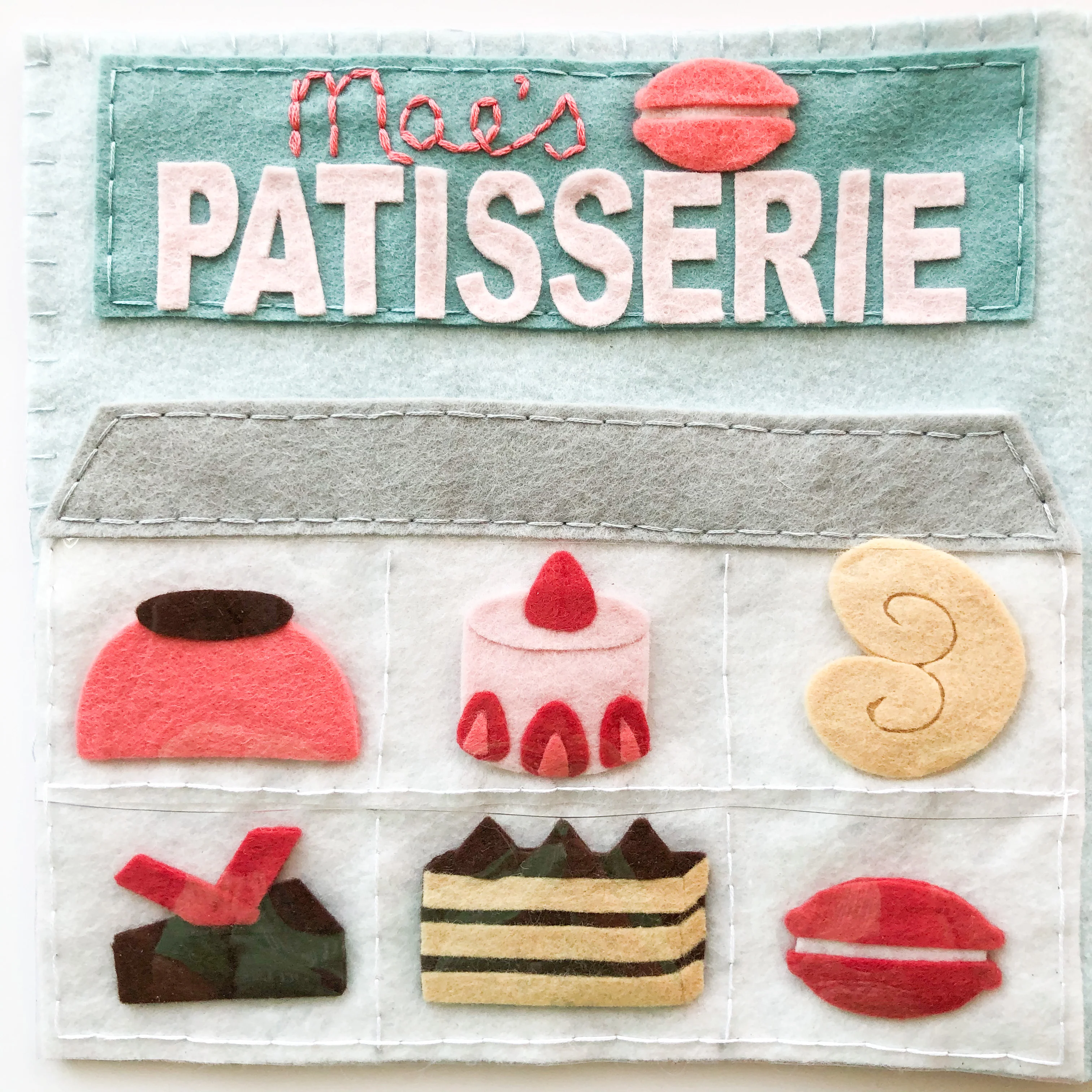 Pastries in Paris Quiet Book Pattern - Image 4