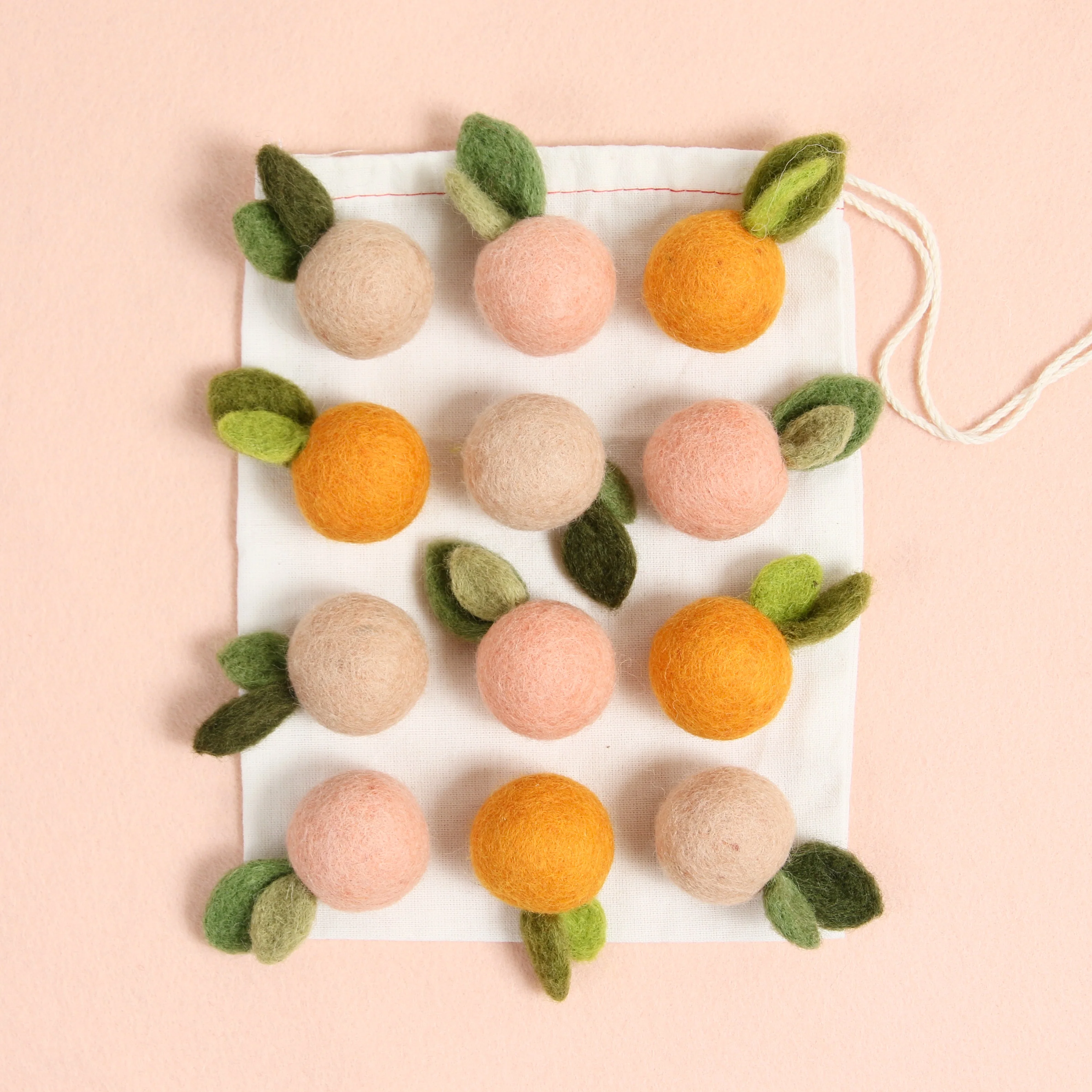 Peach, Felted Fruit - Image 4