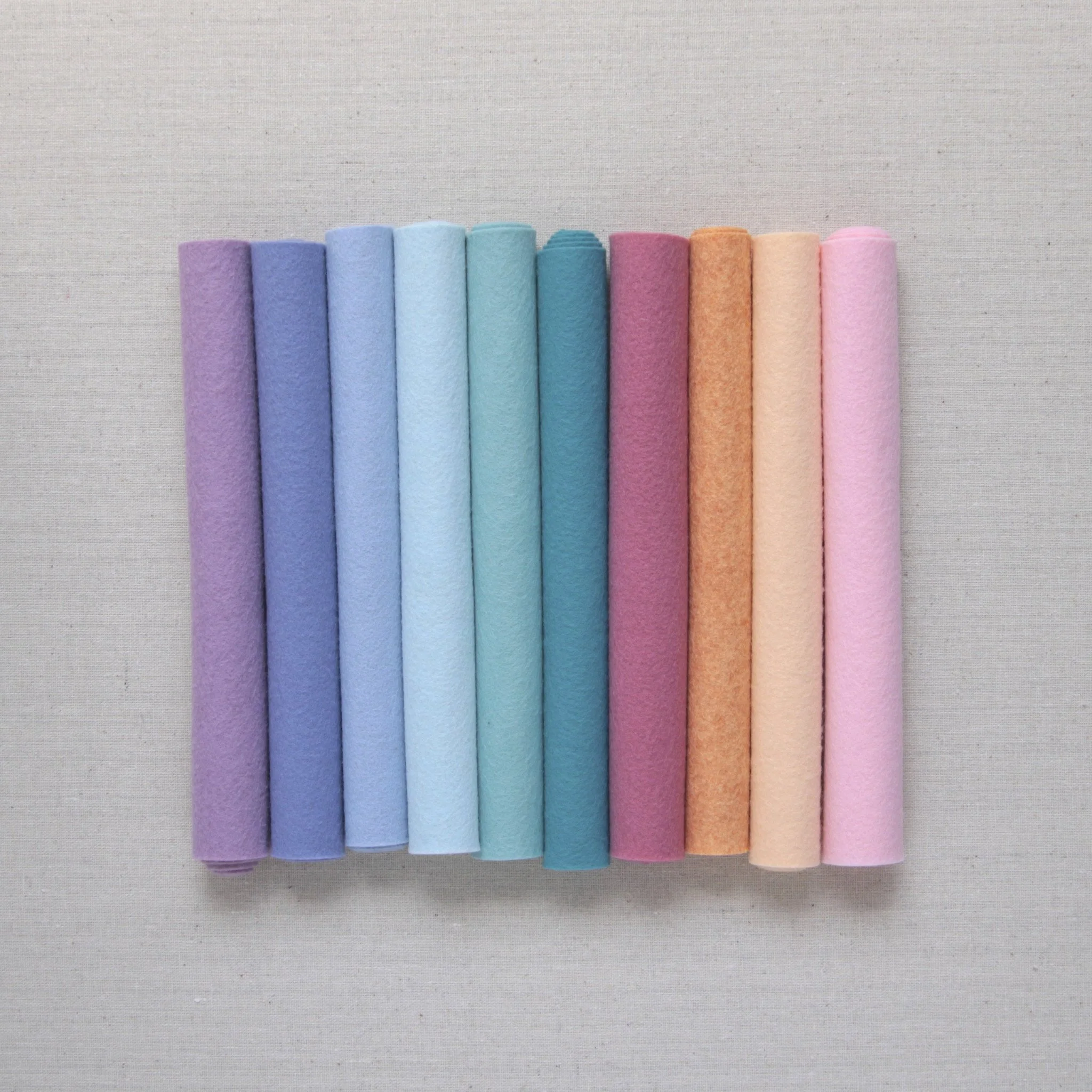 Peach Wool Blend Felt - Image 3