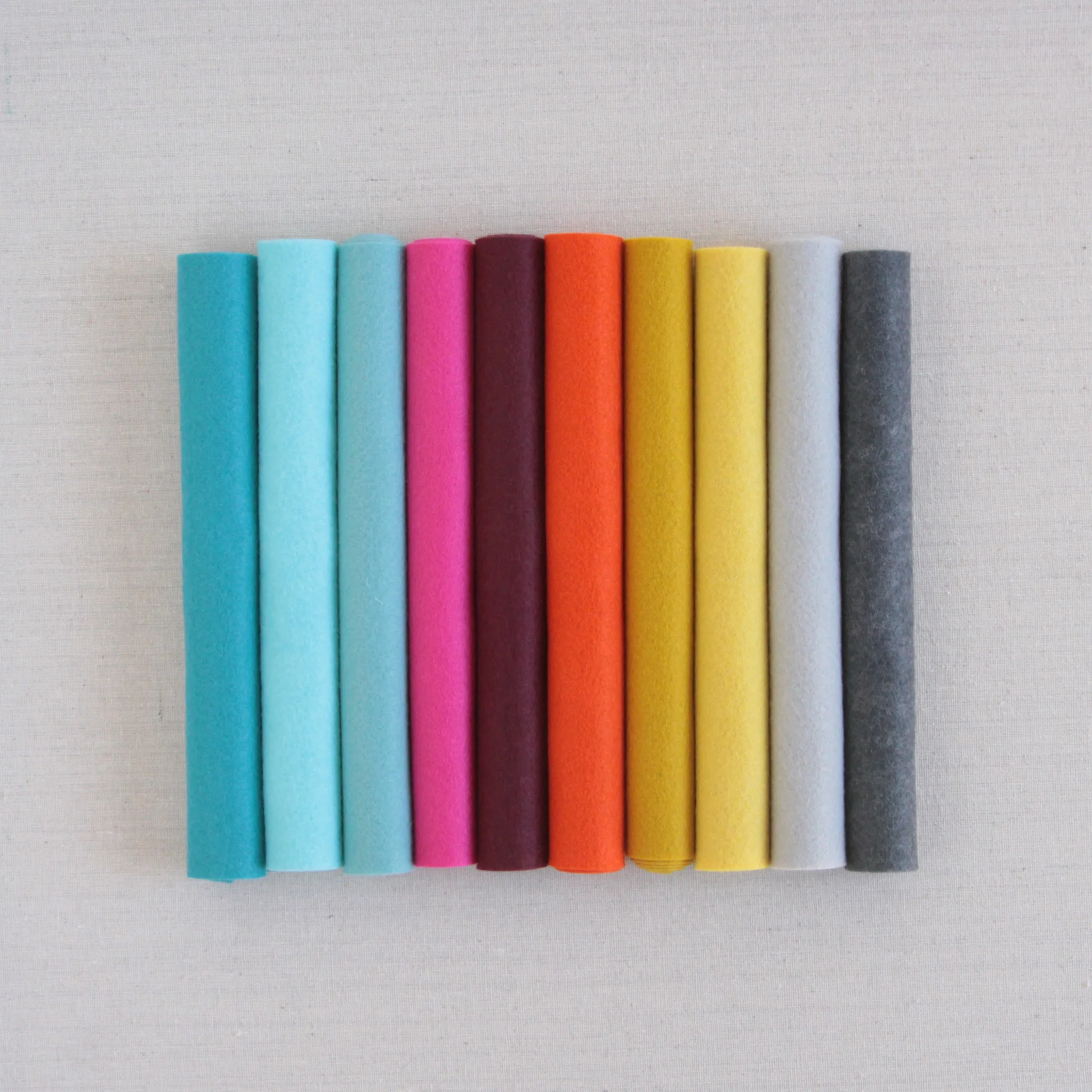 Peacock Wool Blend Felt - Image 3