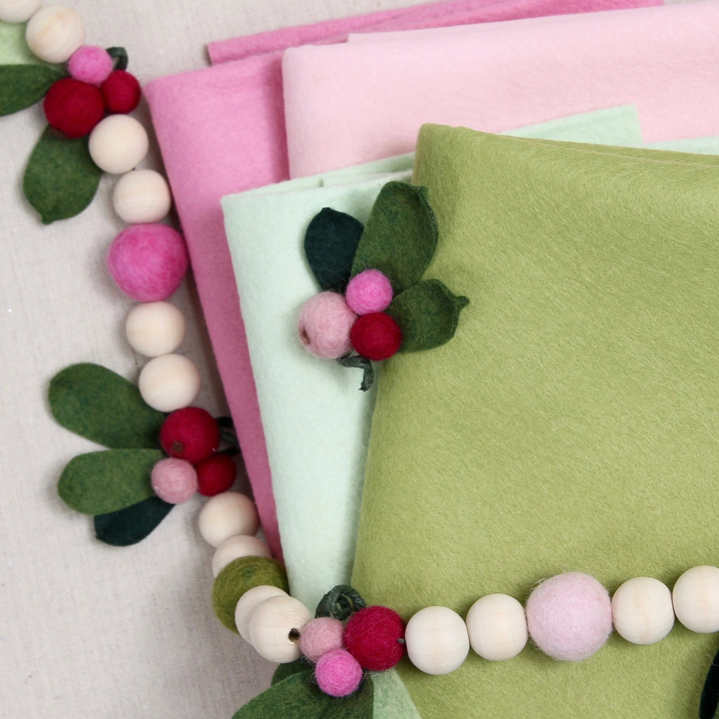 Peony Wool Blend Felt - Image 4
