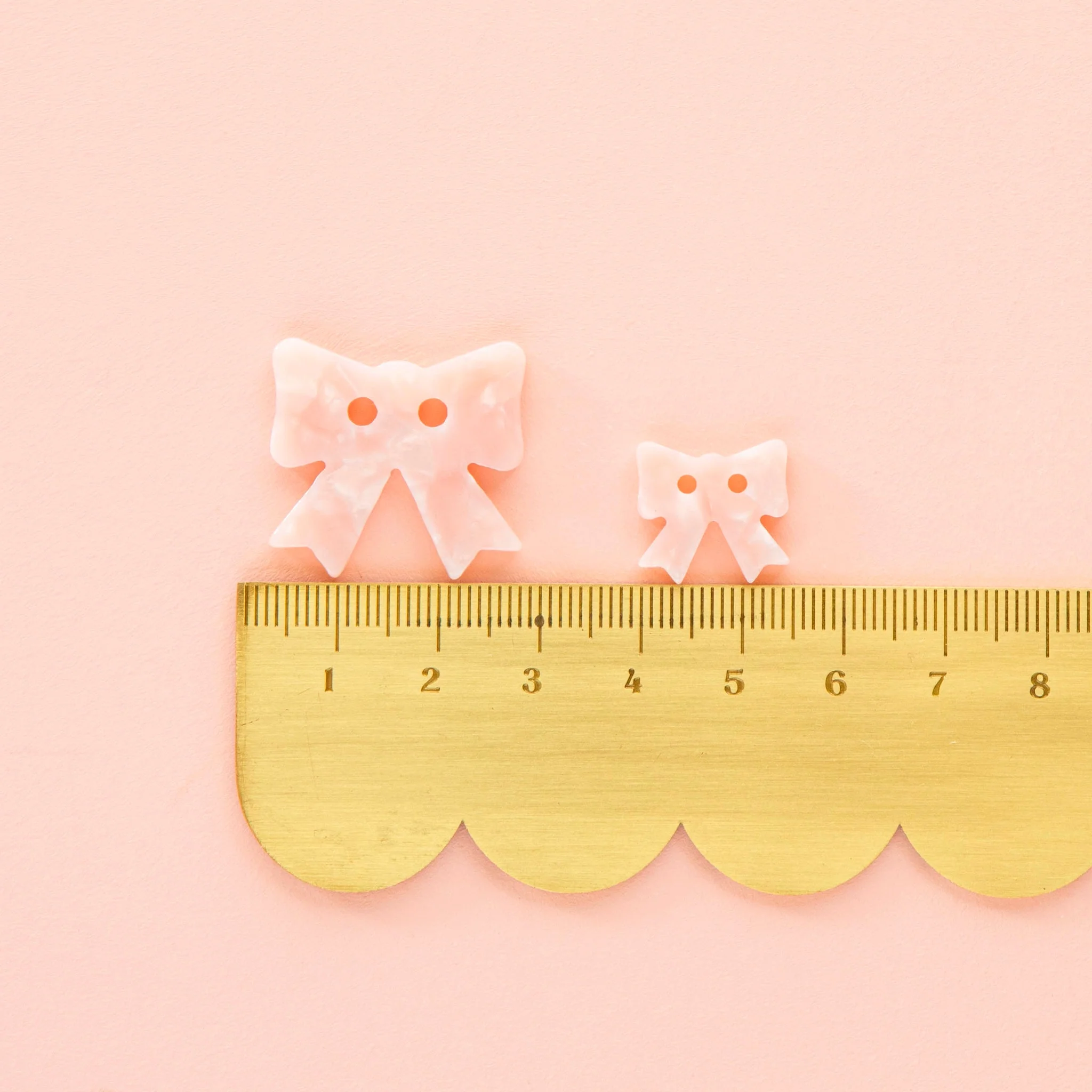 Pink Bow Buttons - Image 2