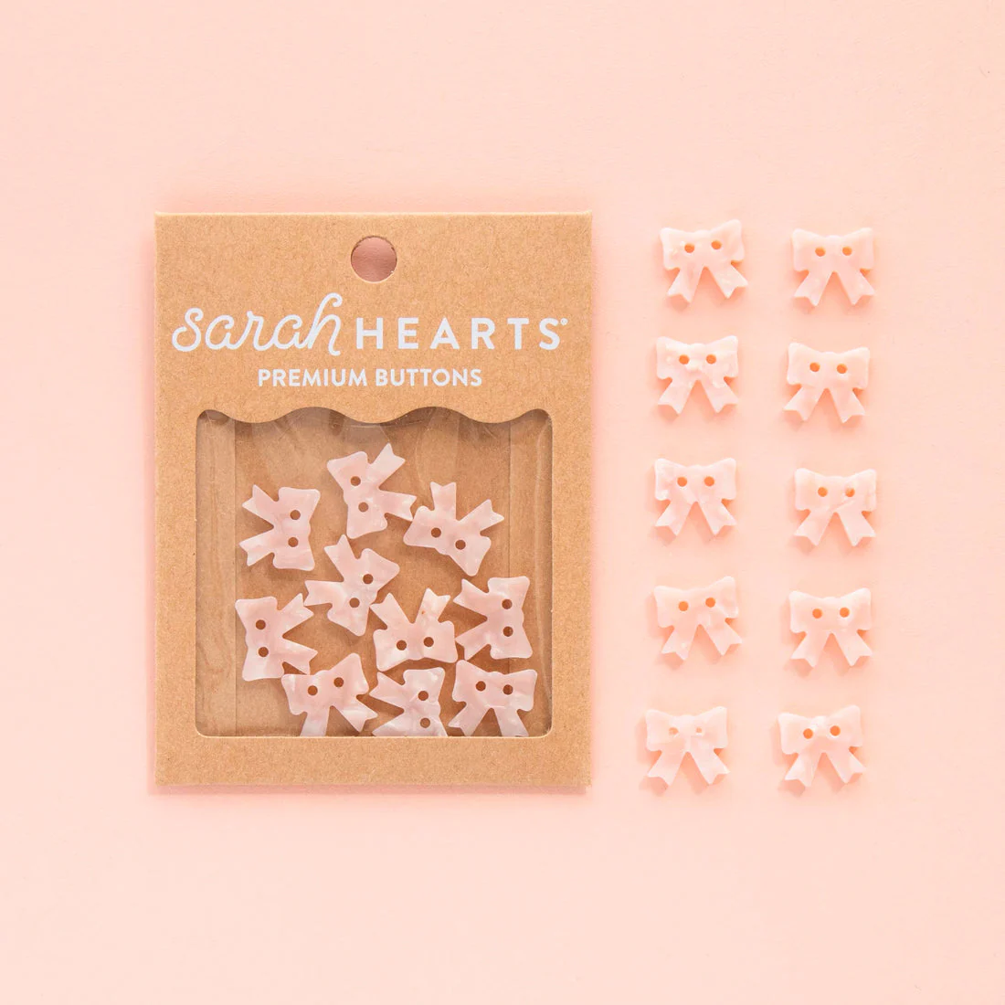 Pink Bow Buttons - Image 4