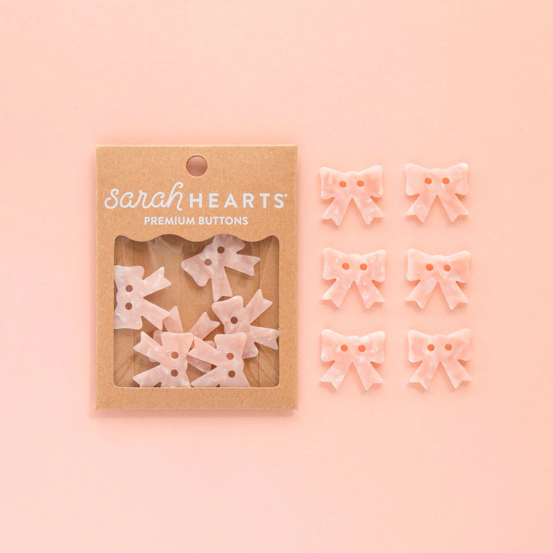 Pink Bow Buttons - Image 5
