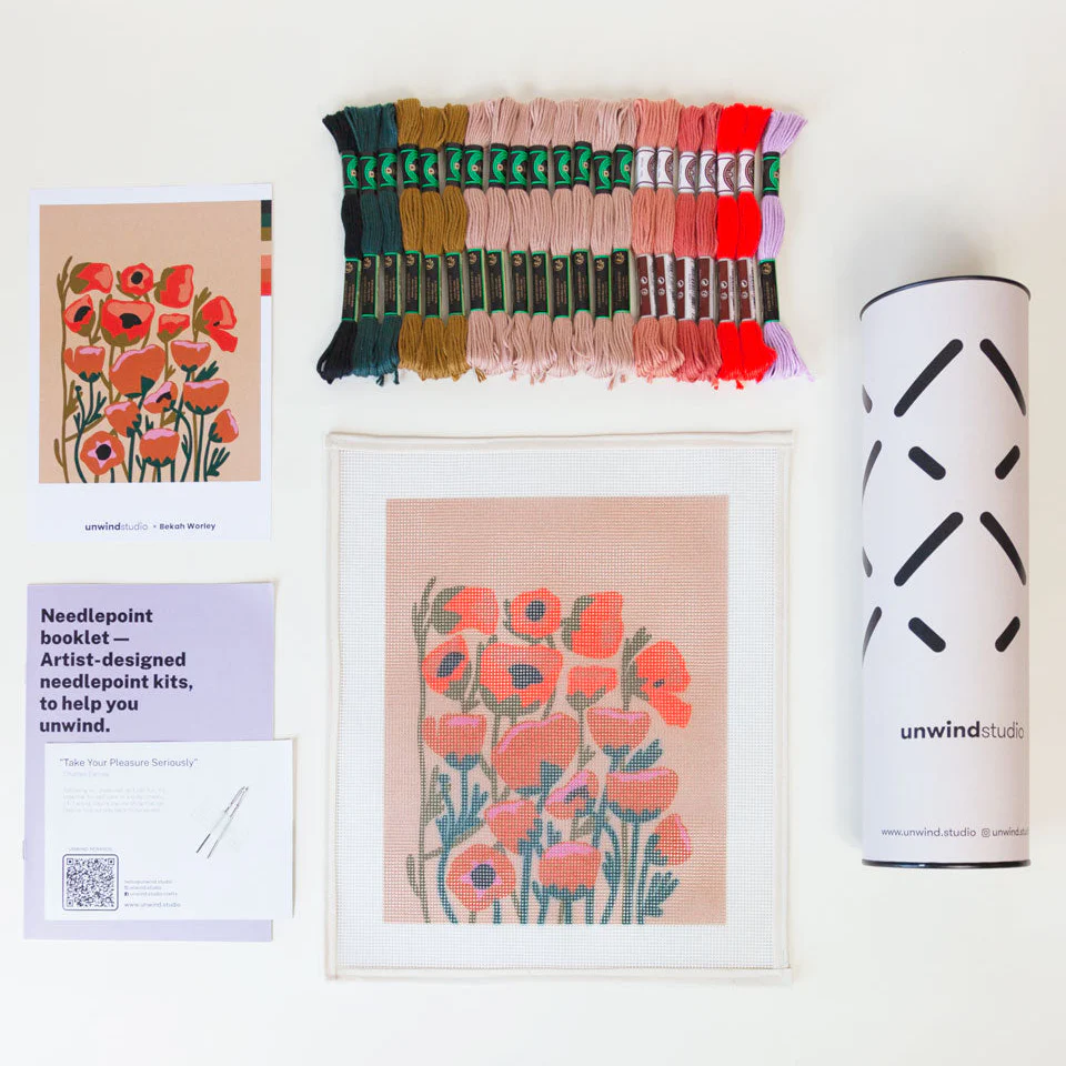 Poppy Blobs, Needlepoint KIt - Image 3