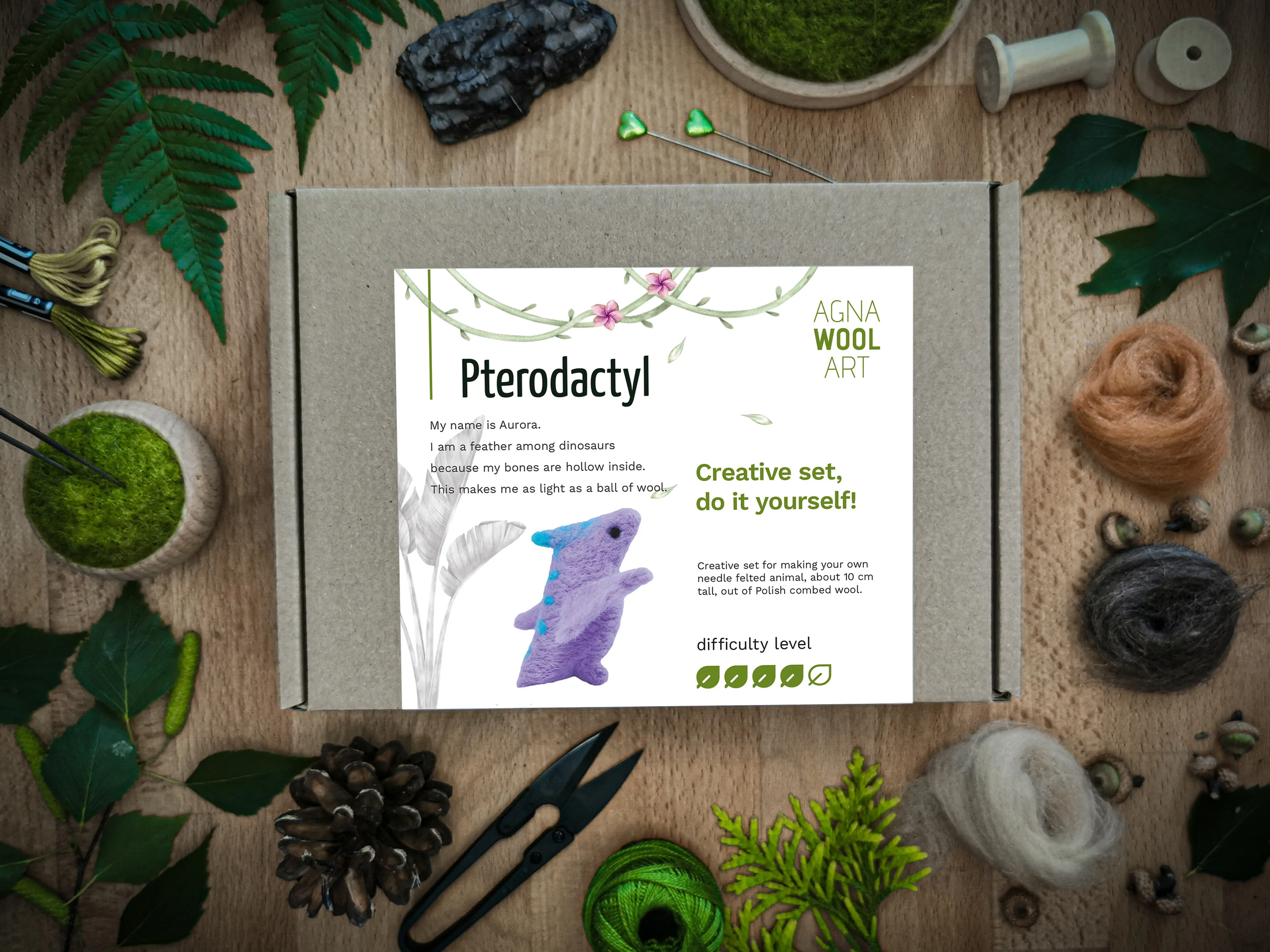 Pterodactyl, Needle Felting Kit - Image 5