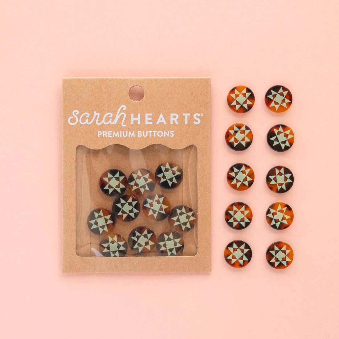 Quilt Star Buttons - Image 4