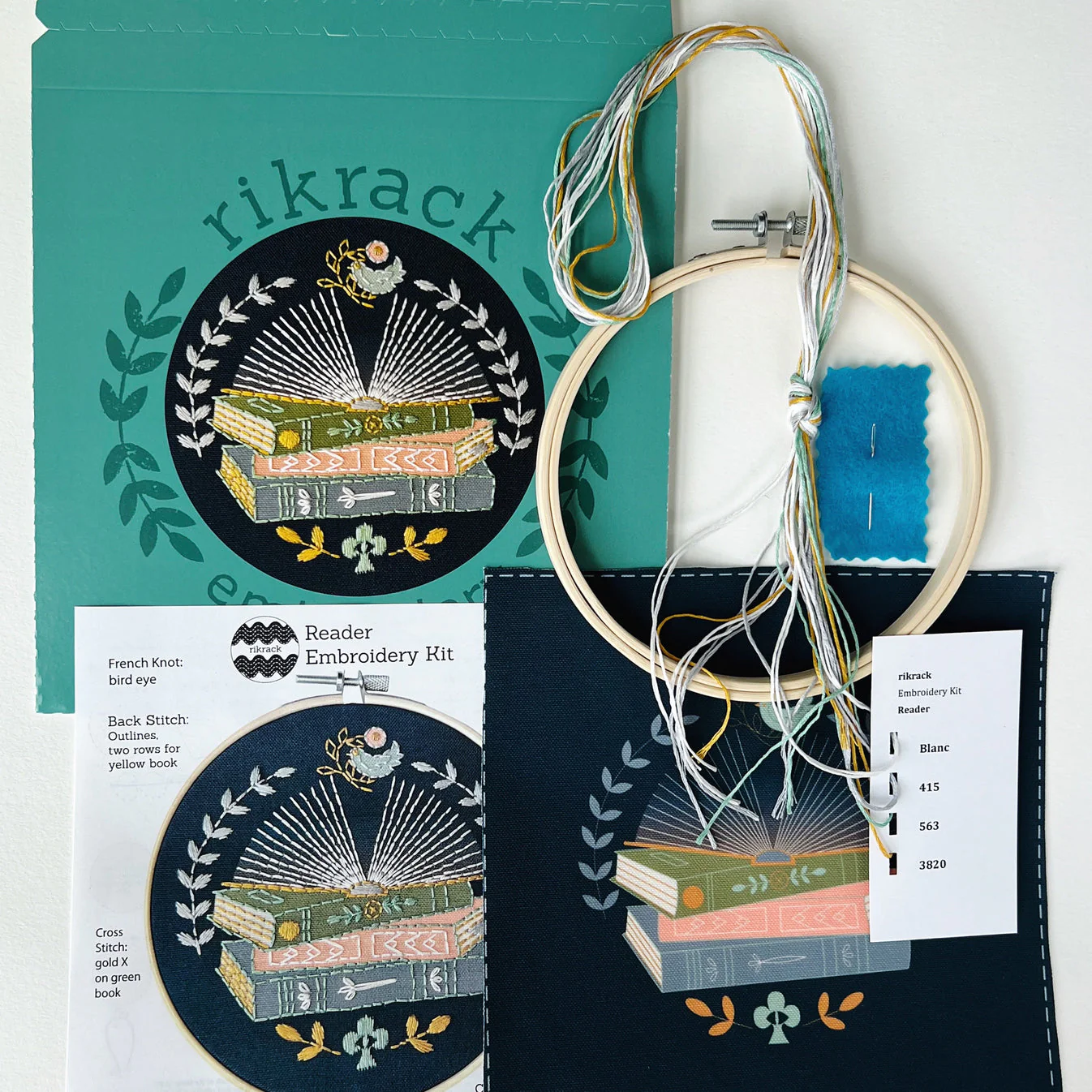 Reader Embroidery Kit - Image 3