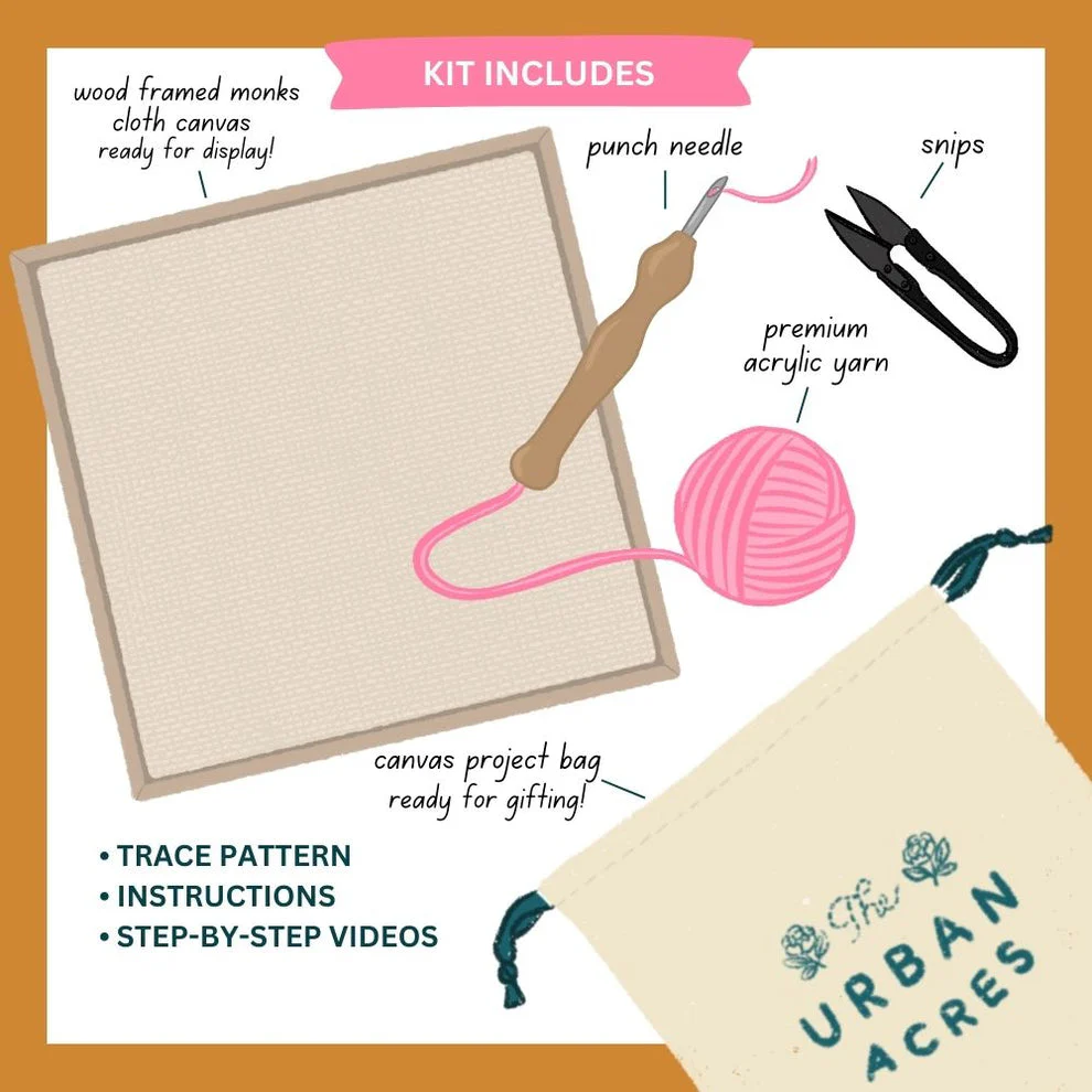 Rise & Shine, Punch Needle Kit - Image 3