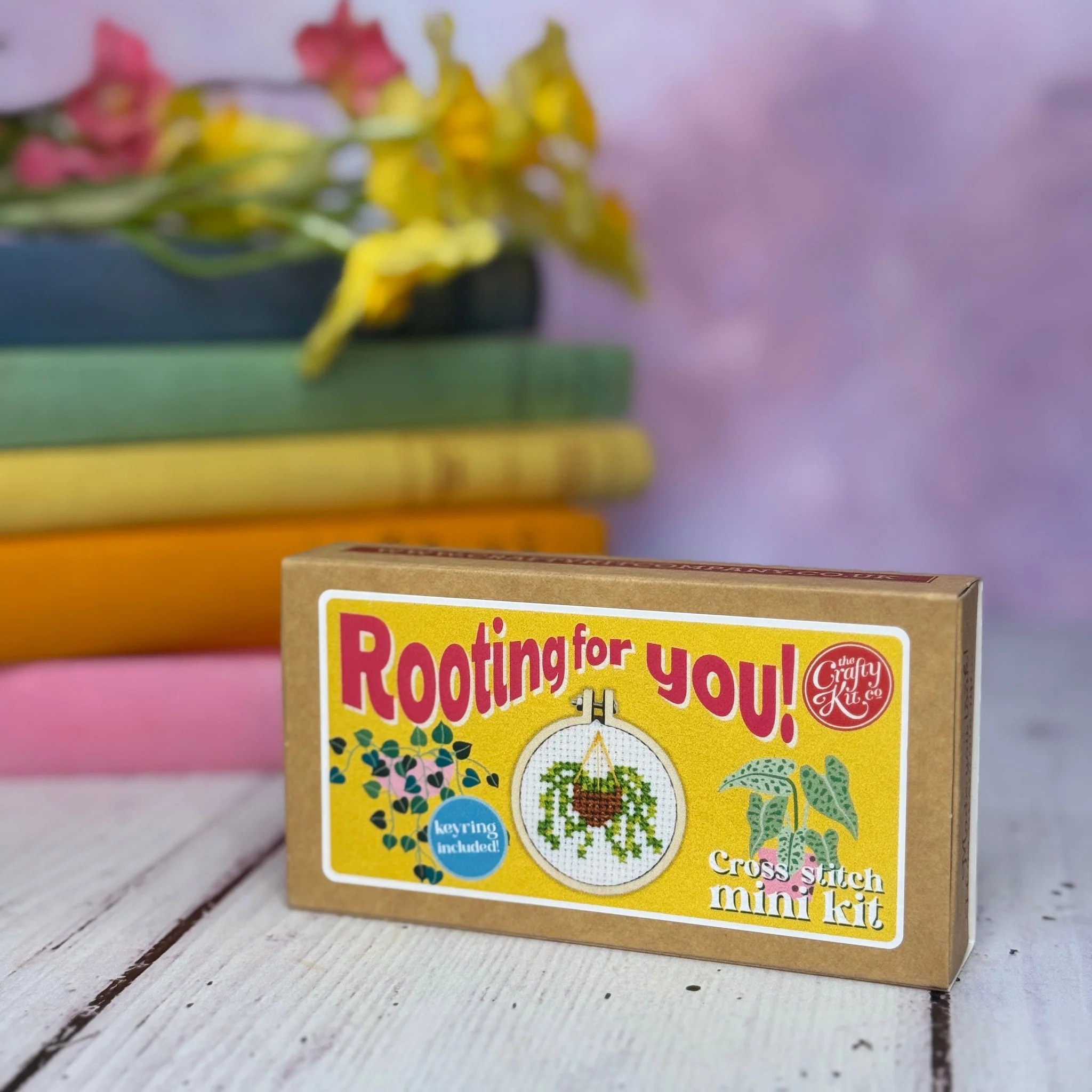 Rooting for You, Matchbox Cross Stitch Kit - Image 4