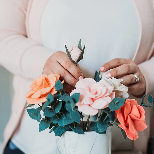 Rose + Eucalyptus Bouquet, Advanced PDF Pattern - Image 3