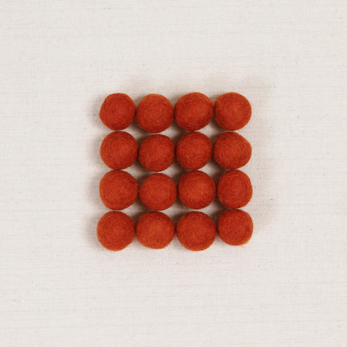 Russet Felt Balls - Image 2