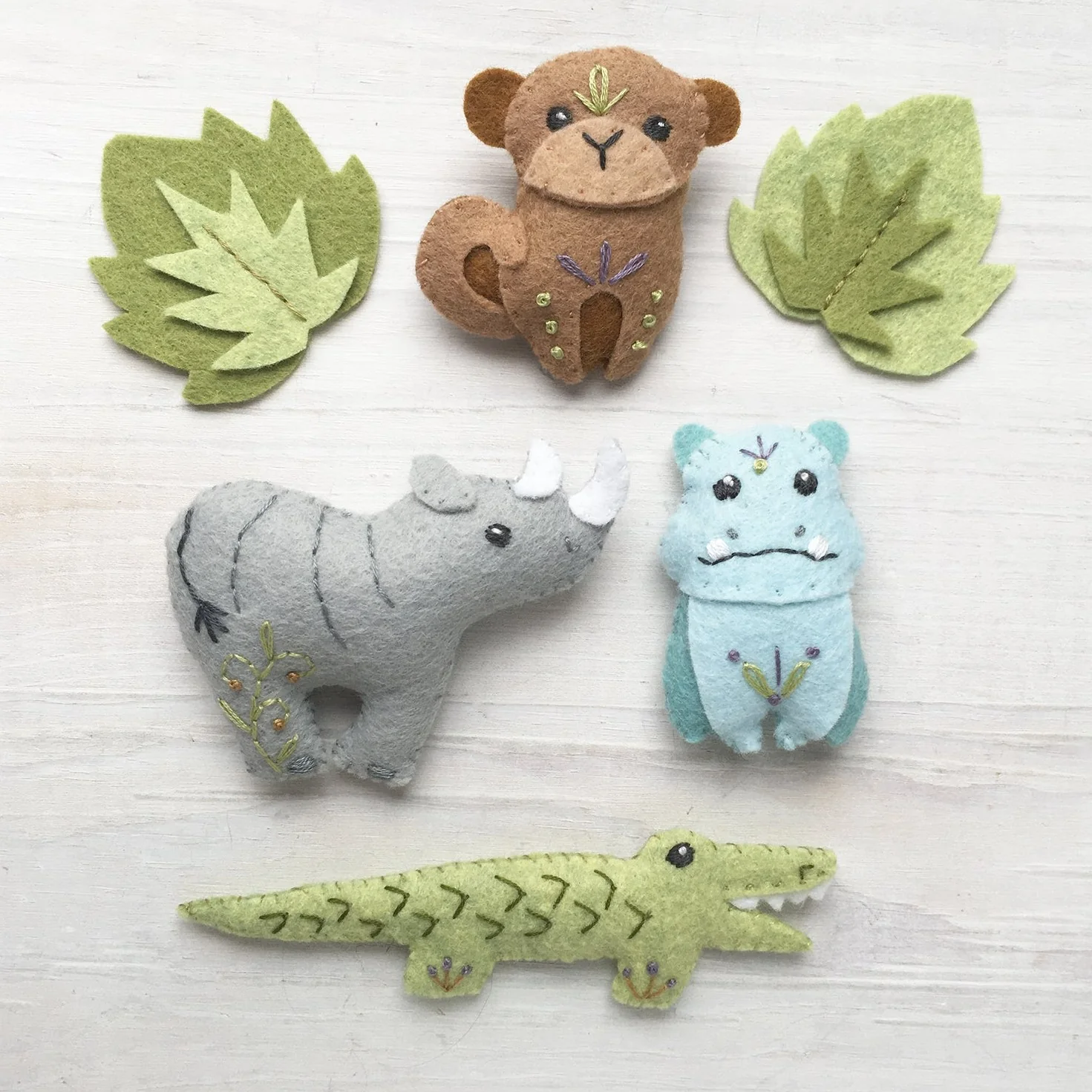 Safari Animals Felt Pattern - Image 3