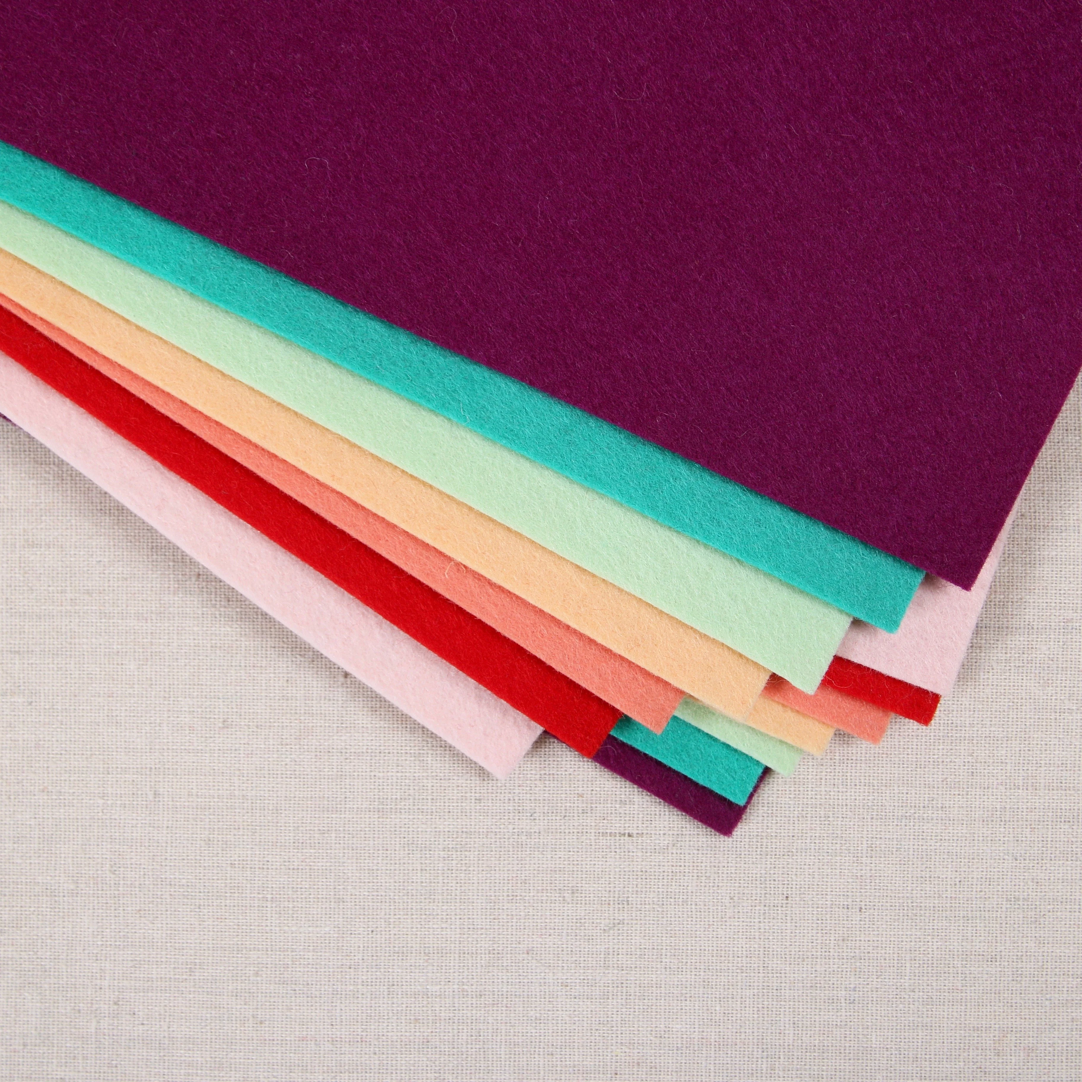 Salmon Pure Wool Felt - Image 6