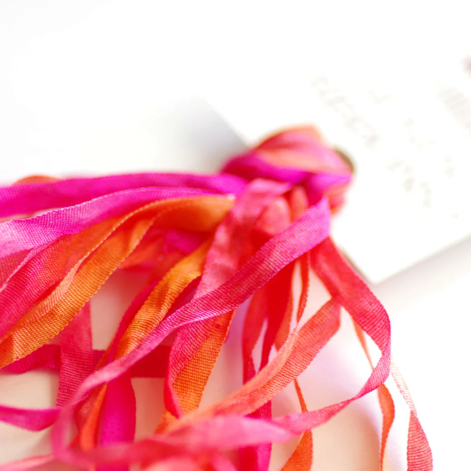 The ThreadGatherer Silk Ribbon, Poppies 032 - Image 3